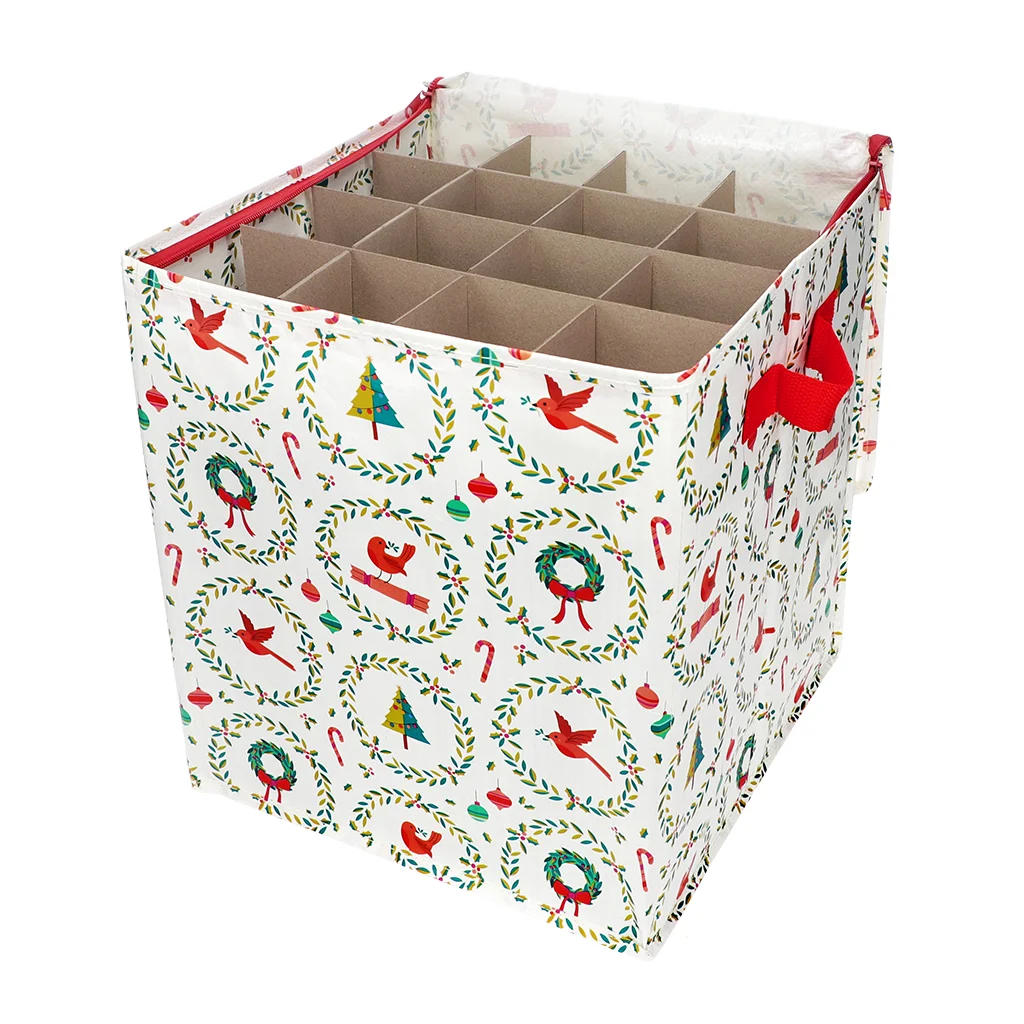 Aufbewahrungstasche für Christbaumkugeln - Klassisches Weihnachten