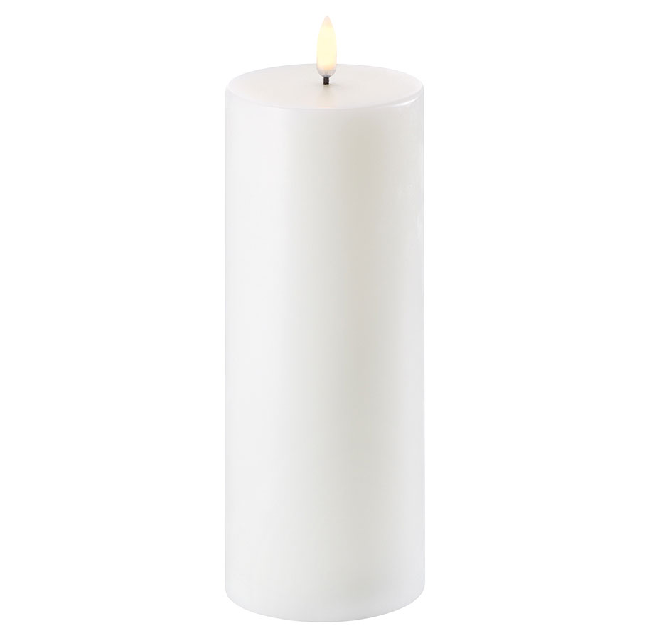 Piffany Copenhagen – UYUNI LIGHTING LED Kerze - Nordic White, D. ca. 7,8 x25 cm 
