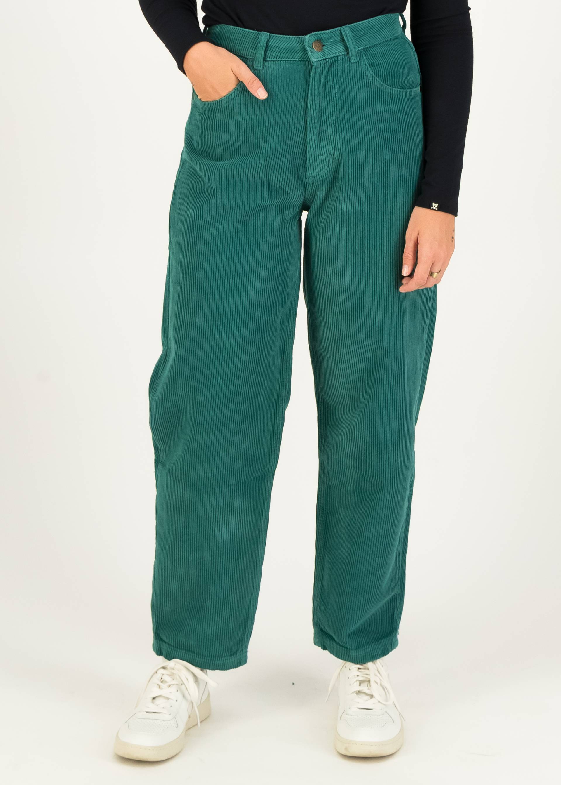 Blutsgeschwister Cordhose High Waist Olotte, Farbe: atlantic teal corduroy Blutsgeschwister Cordhose High Waist Olotte, Farbe: atlantic teal corduroy
