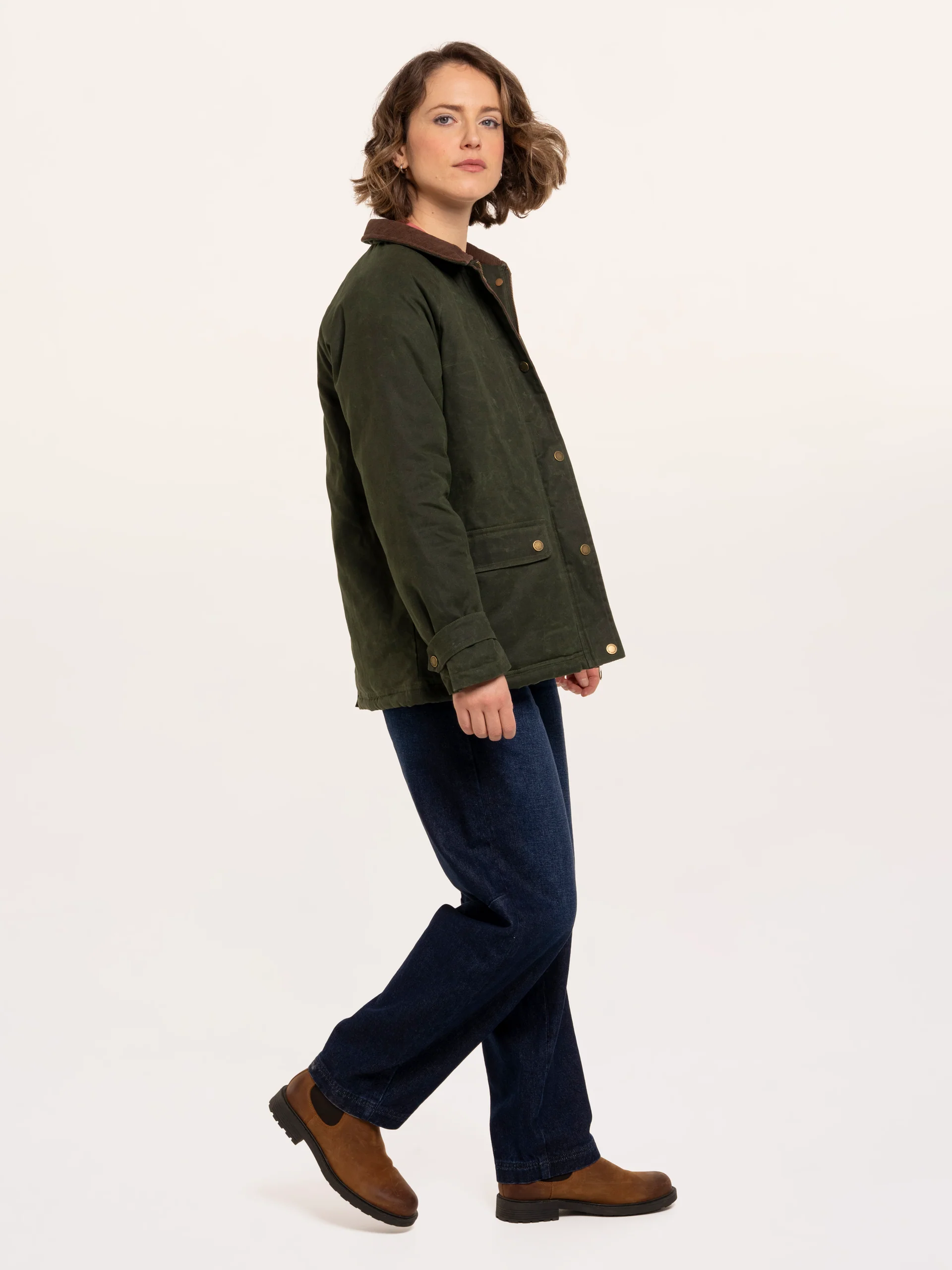 BRAKEBURN Jacke Pear Cord Collar Barn Jacket