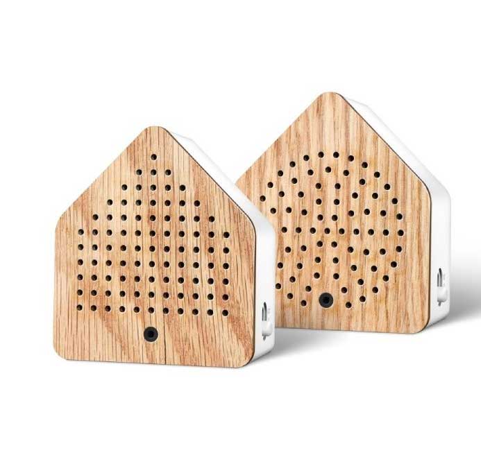 % Zirpybox OAK/ Eiche , Grillen- und Grashüpferzirpen mit Bewegungsmelder Akku USB weiß von Zwitscherbox   