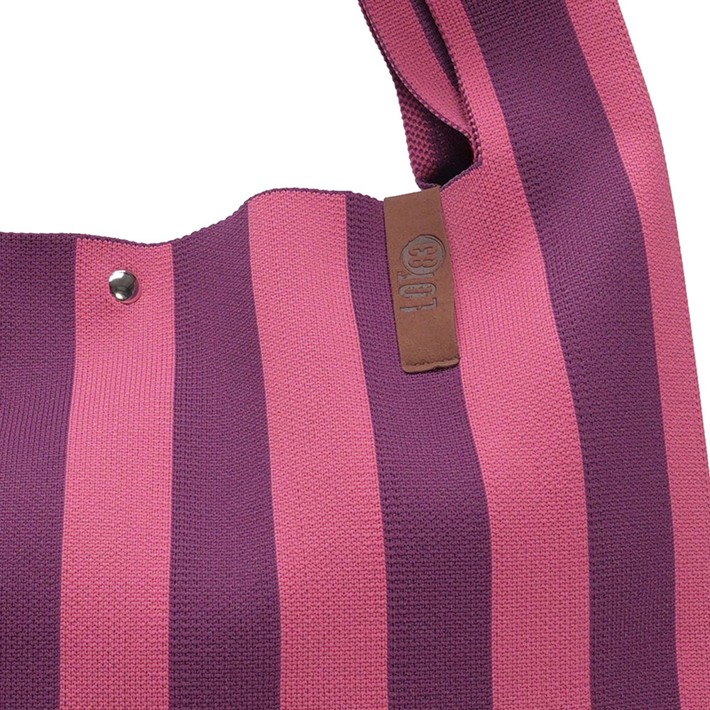 LOT83 Shopper Lois 129, Streifen Burgund, ca.  45 x 35 cm