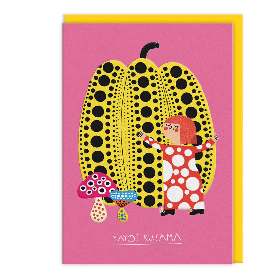 OH DEER Grußkarte Yayoi Kusama von Teresa Bellón