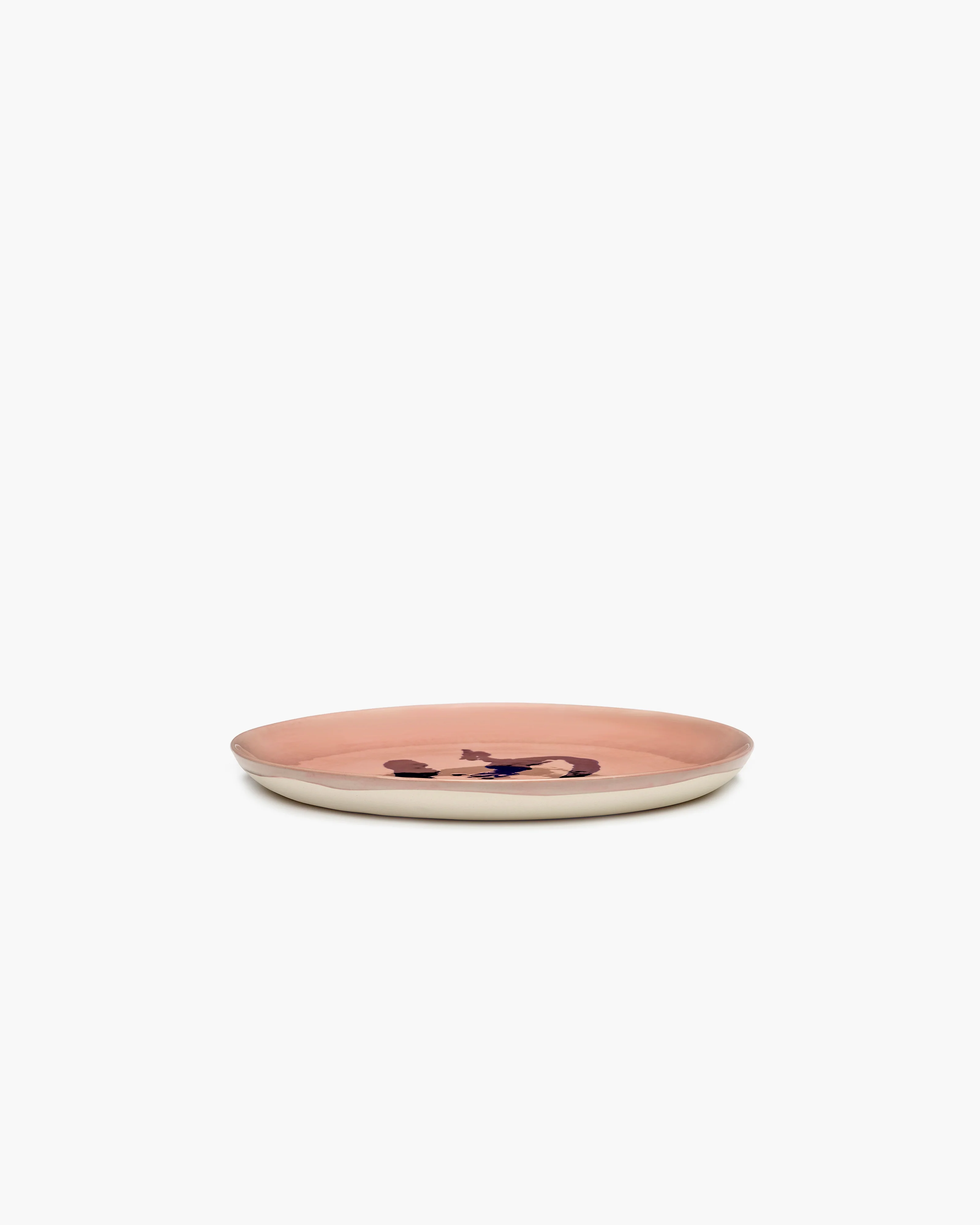 Ottolenghi Teller M delicious pink - blue pepper, Paprika,  Feast, D. 22,5 cm   