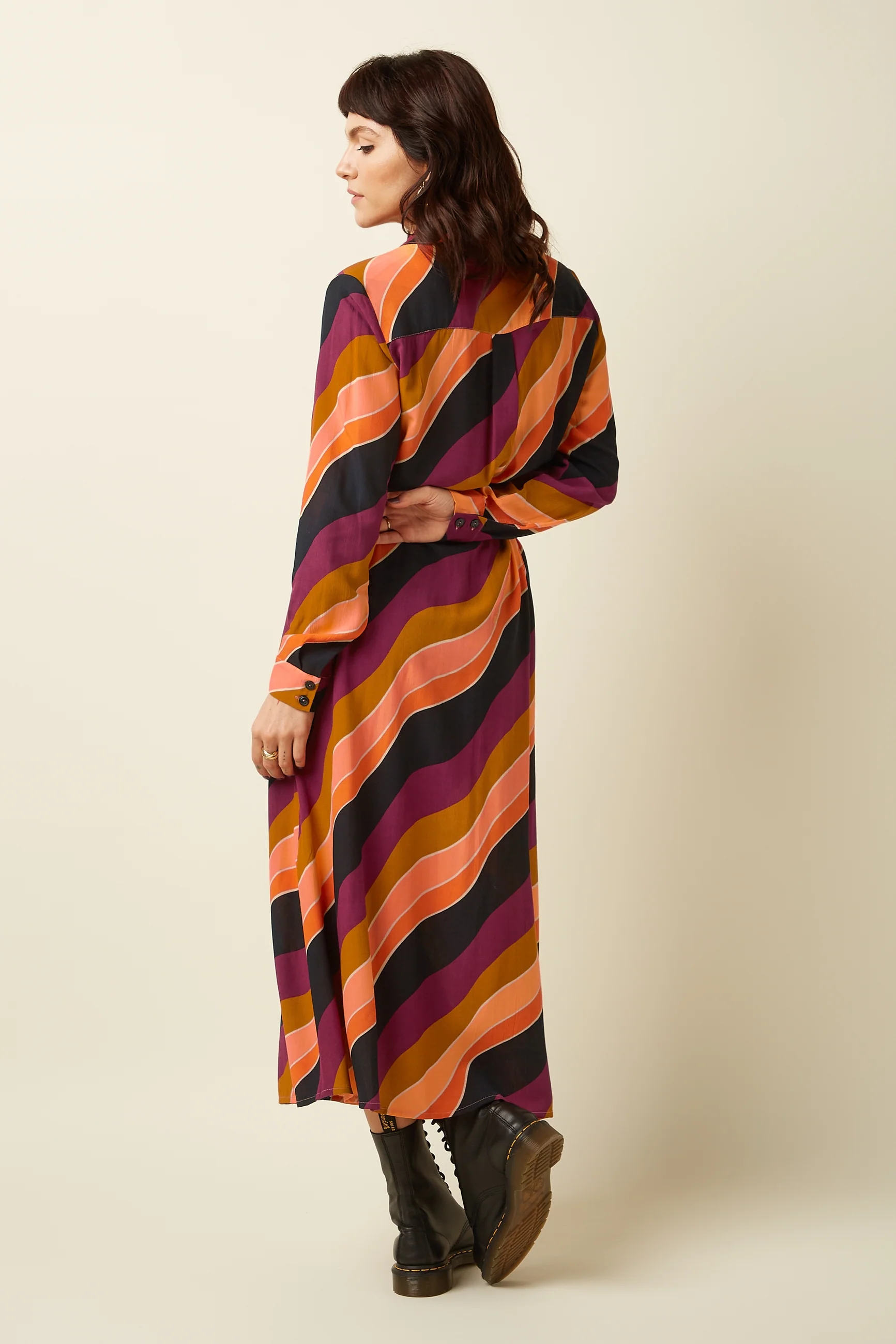 % King Louie Kleid Olivia Dress Razzle, Farbe Beaujolais Red - Razzle