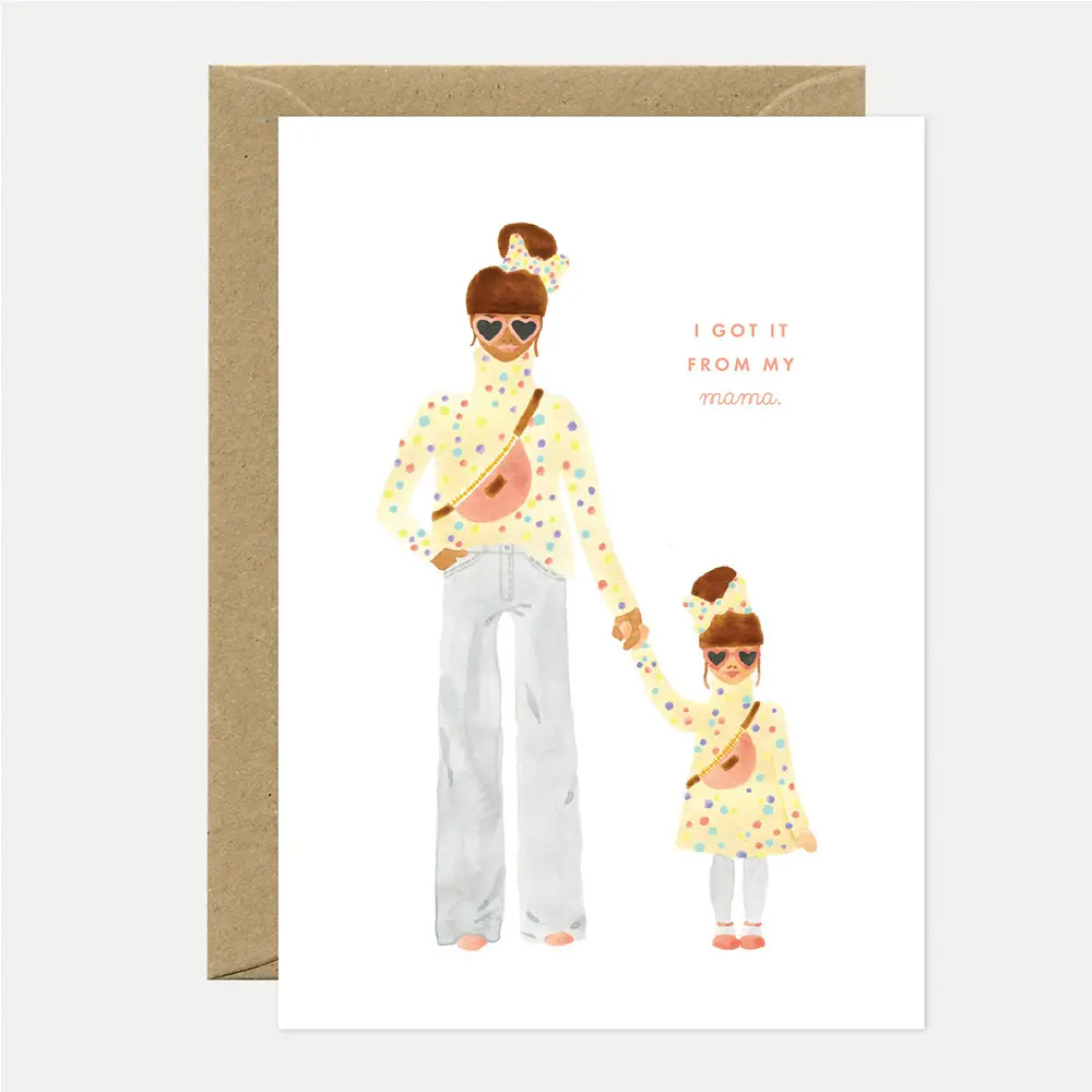 Grußkarte Mama & Tochter mit Umschlag von  ALL THE WAYS TO SAY 
