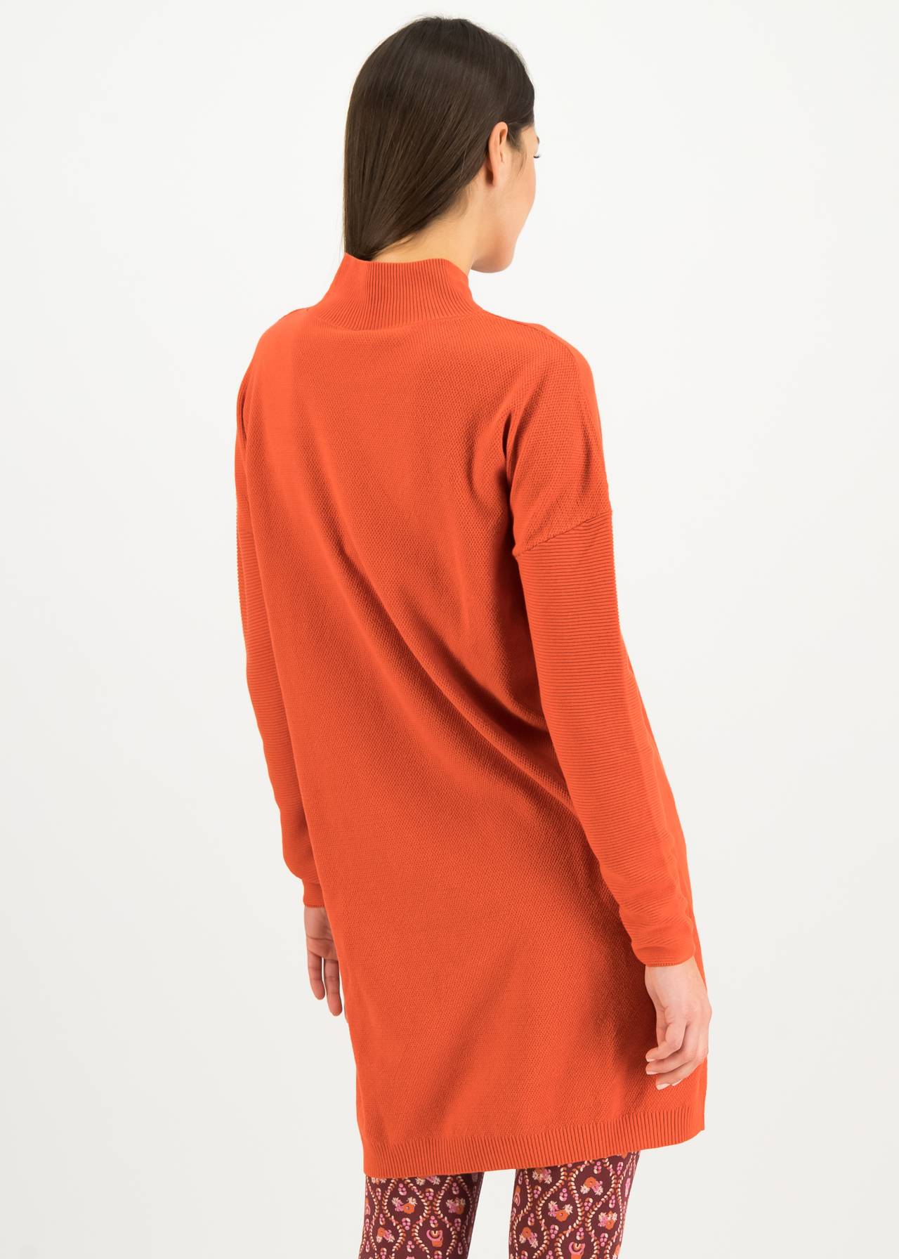 Blutsgeschwister Strickkleid Straight and Easy Braided, Farbe: autumn orange Blutsgeschwister Strickkleid Straight and Easy Braided, Farbe: autumn orange