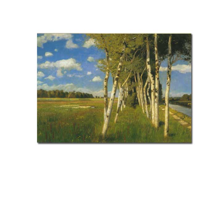 Postkarte Hans am Ende " Sommertag, 1901" Kunst 