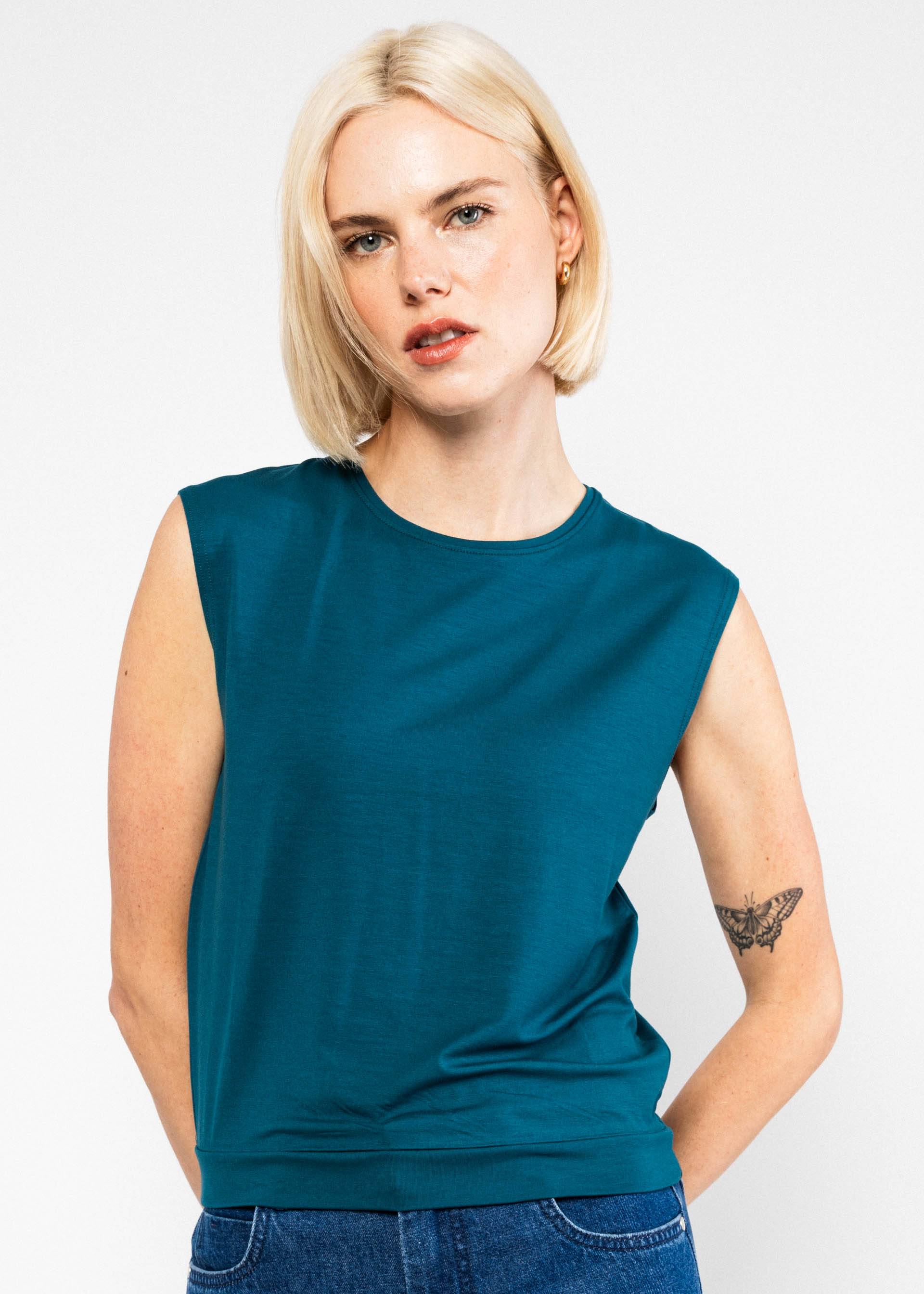 Blutsgeschwister Top Tiny Crew - romantic nights petrol