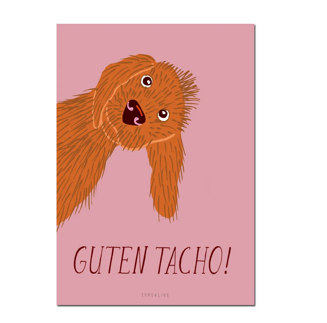 Typealive Postkarte "Guten Tacho"   