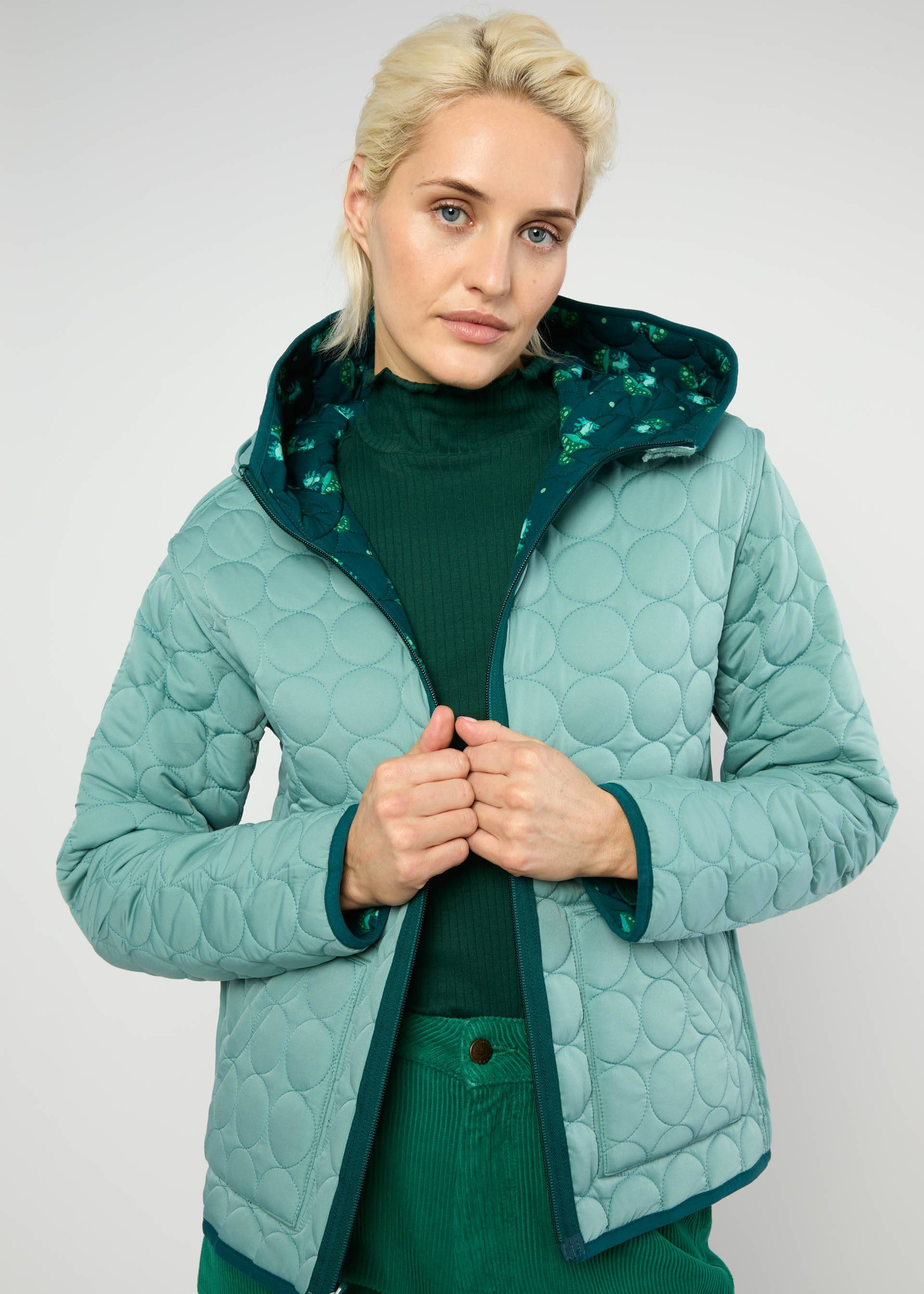 % Blutsgeschwister Softshelljacke Reversible Plopp - magical night mushroom