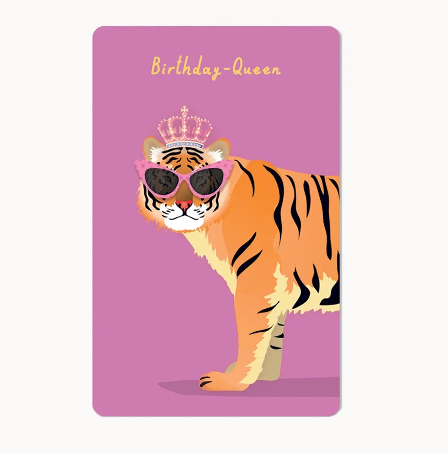 Lunacard Postkarte Birthday Queen