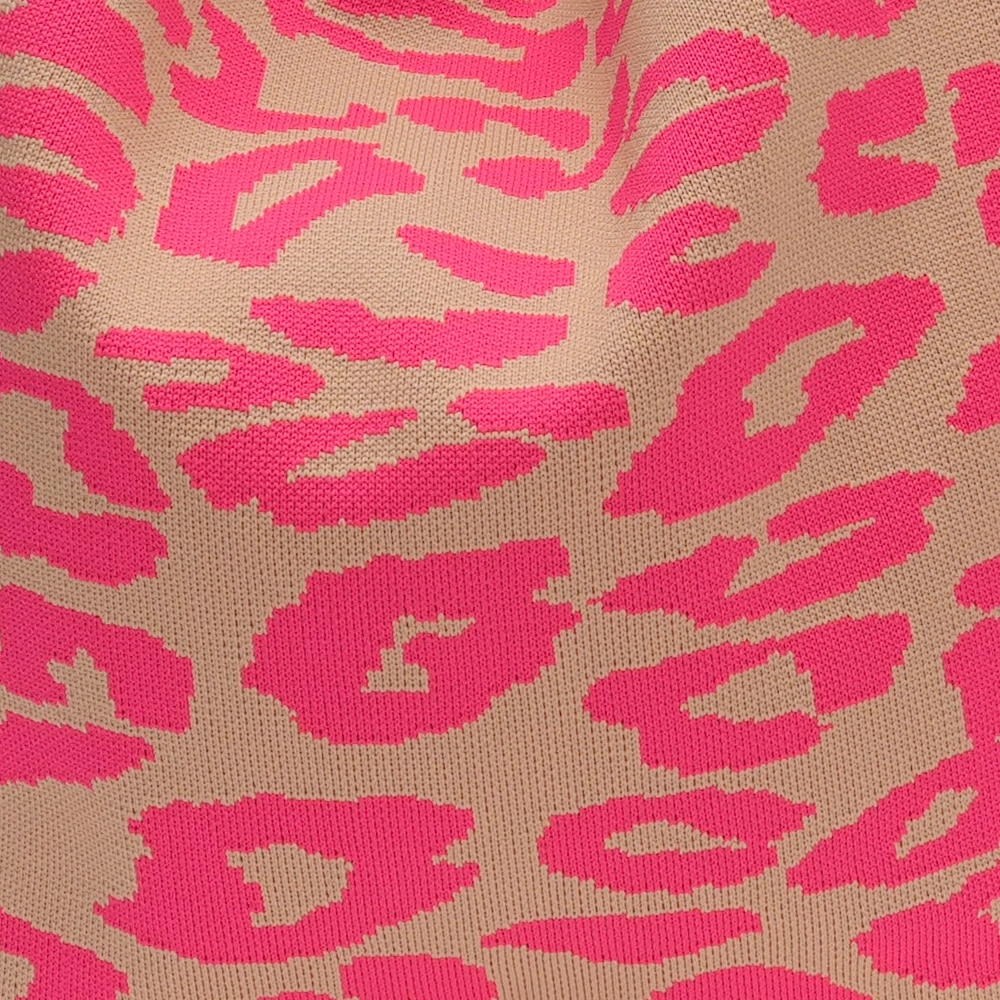 LOT83 Shopper Lois 74, LEO PINK-Camel, ca.  45 x 35 cm