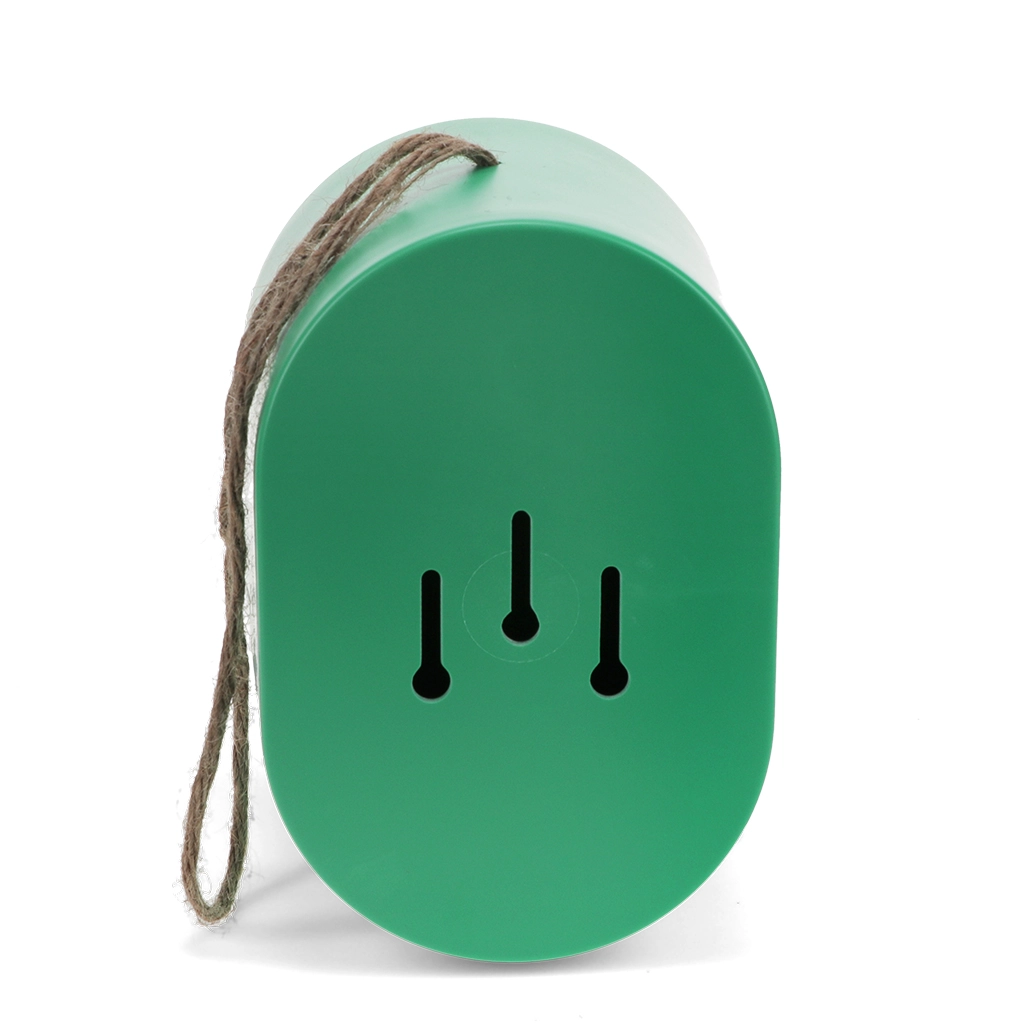 Ovales Vogelhaus aus Bambusfaser - Grün, ca. 14 x 42 cm