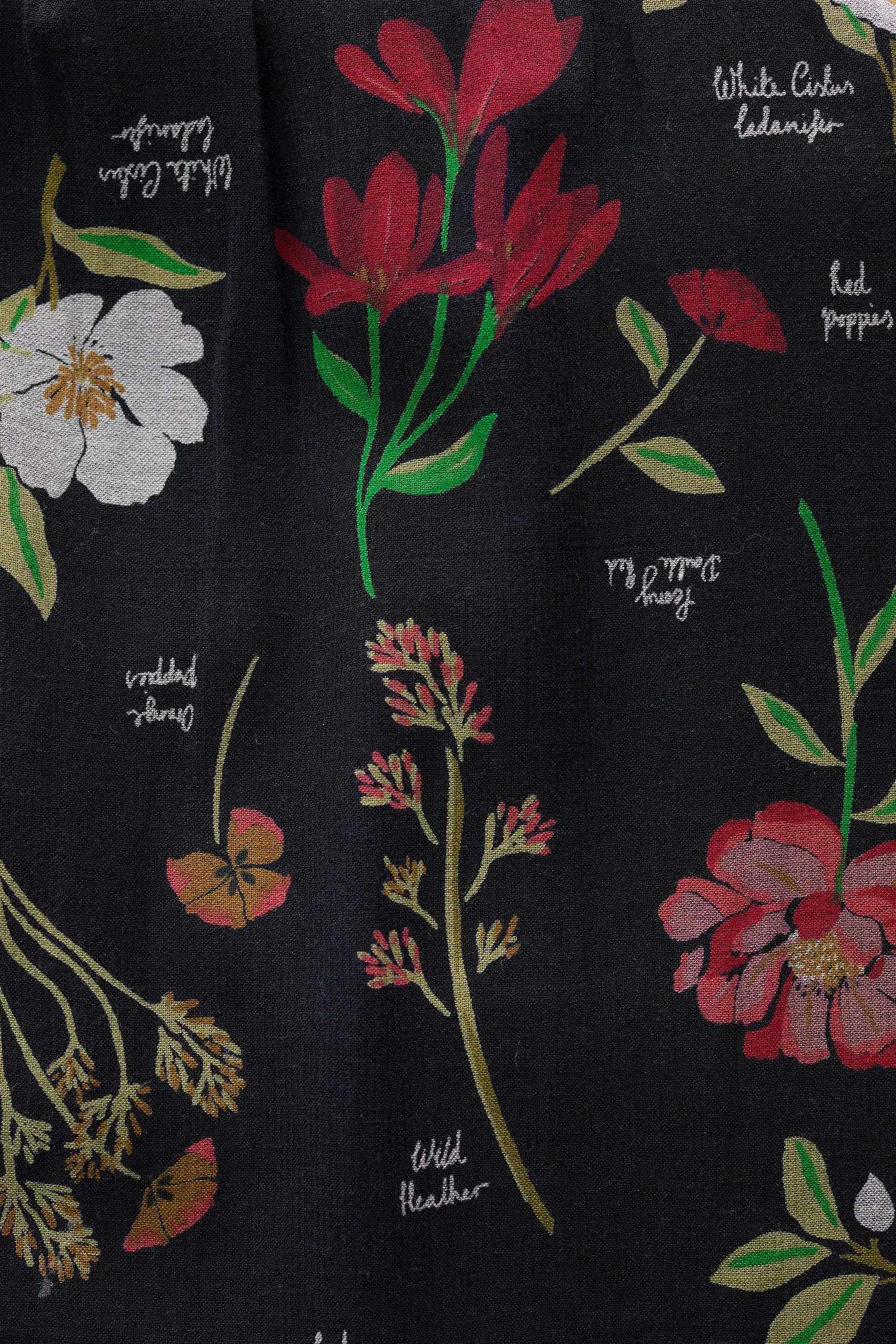 SEASALT CORNWALL Kleid Dearling Dress, Muster: Botanical Collage Onyx