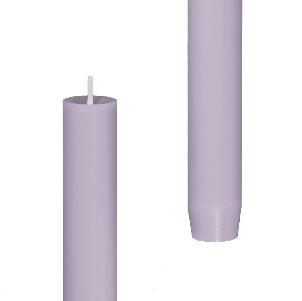 Engels Kerzen  Stabkerze gegossen, Größe D. 2,2 x H 24 cm FLIEDER