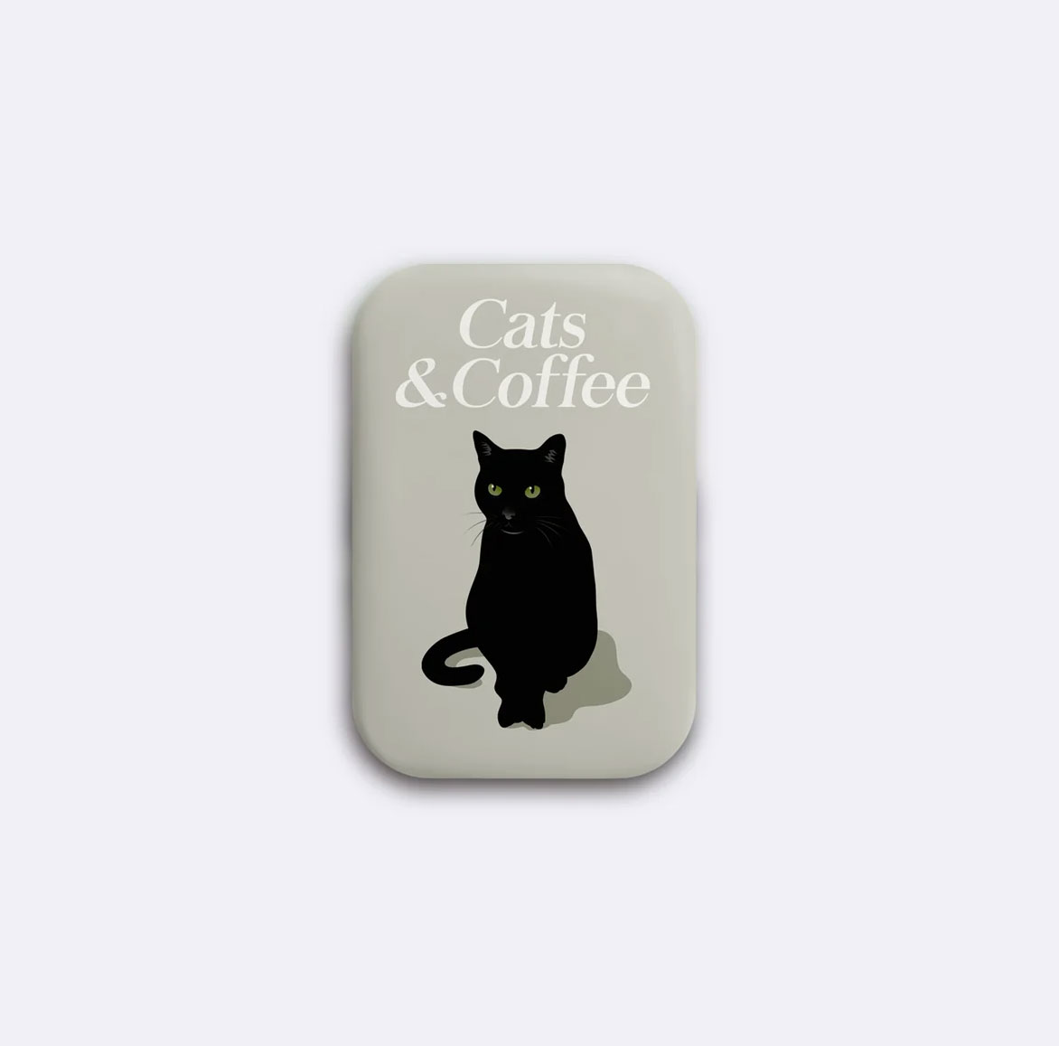 Luna Magnet - Cats and coffee, ca. 4,5 x 6,8 cm
