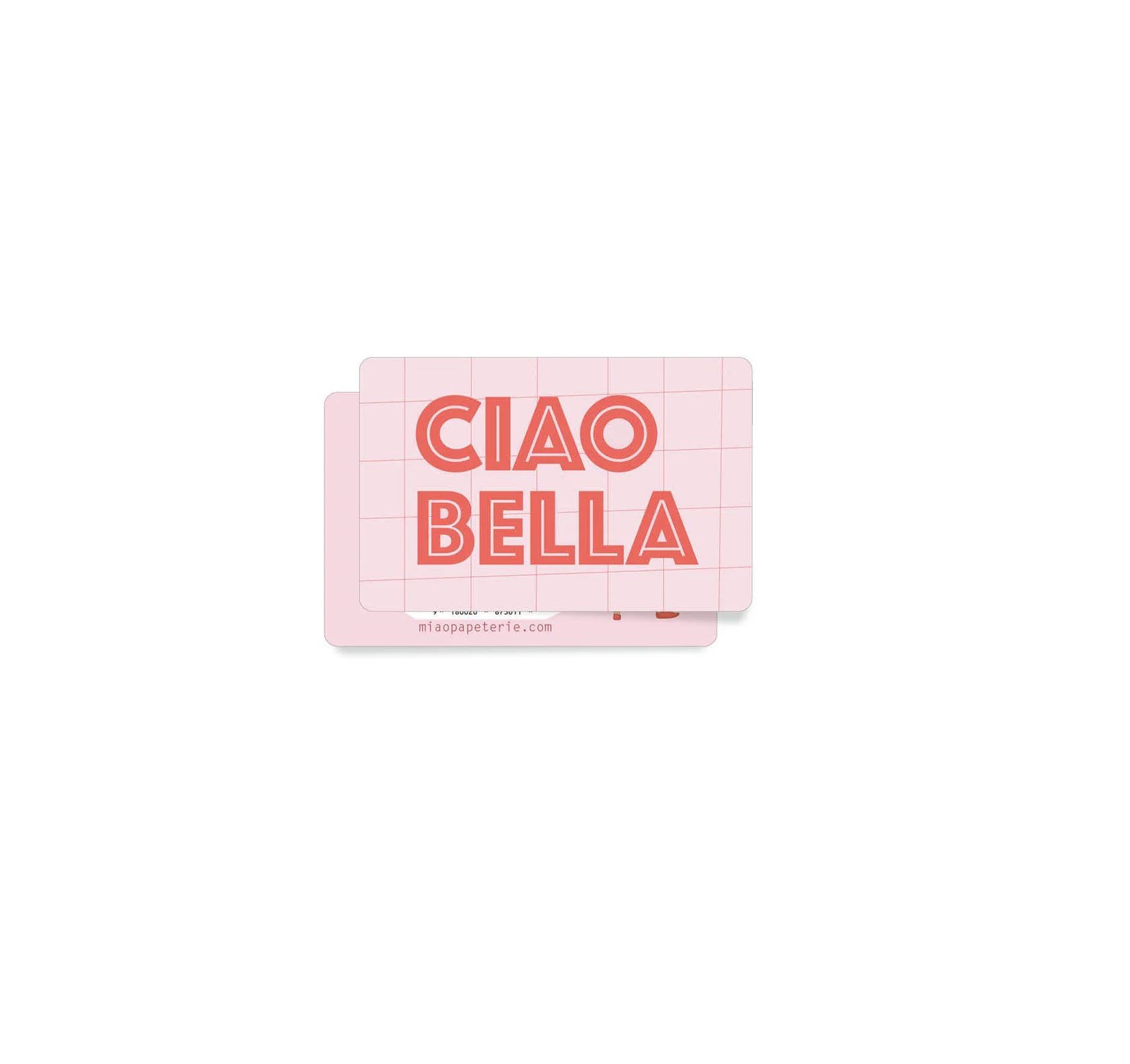 MIAO Minikarte CIAO BELLA, 85 x 55 mm