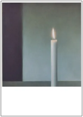 Postkarte Gerhard Richter "Kerze, 1983"    Kunst   