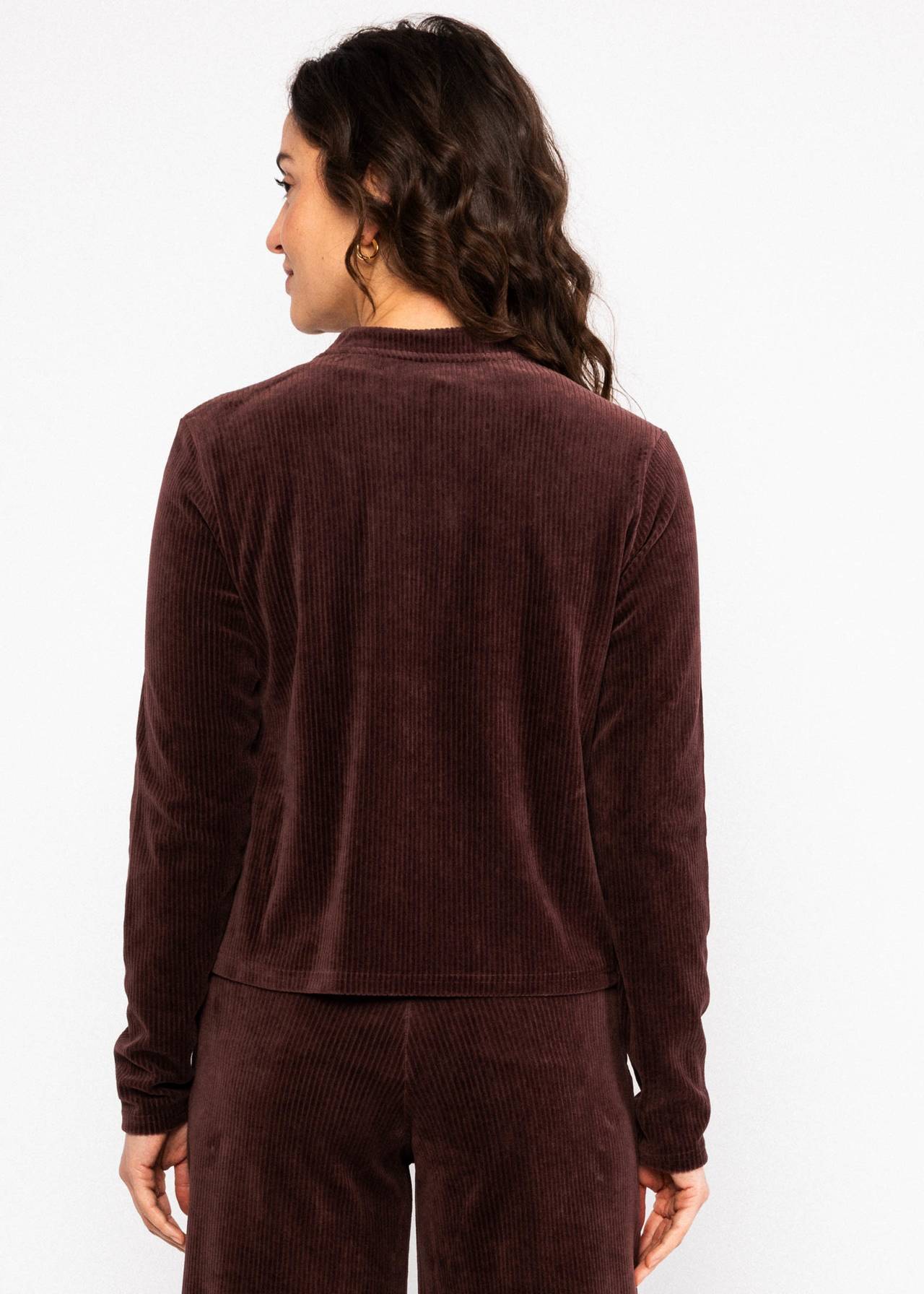 Blutsgeschwister Zip-Jacke Jolly Zip up, brown grape taste