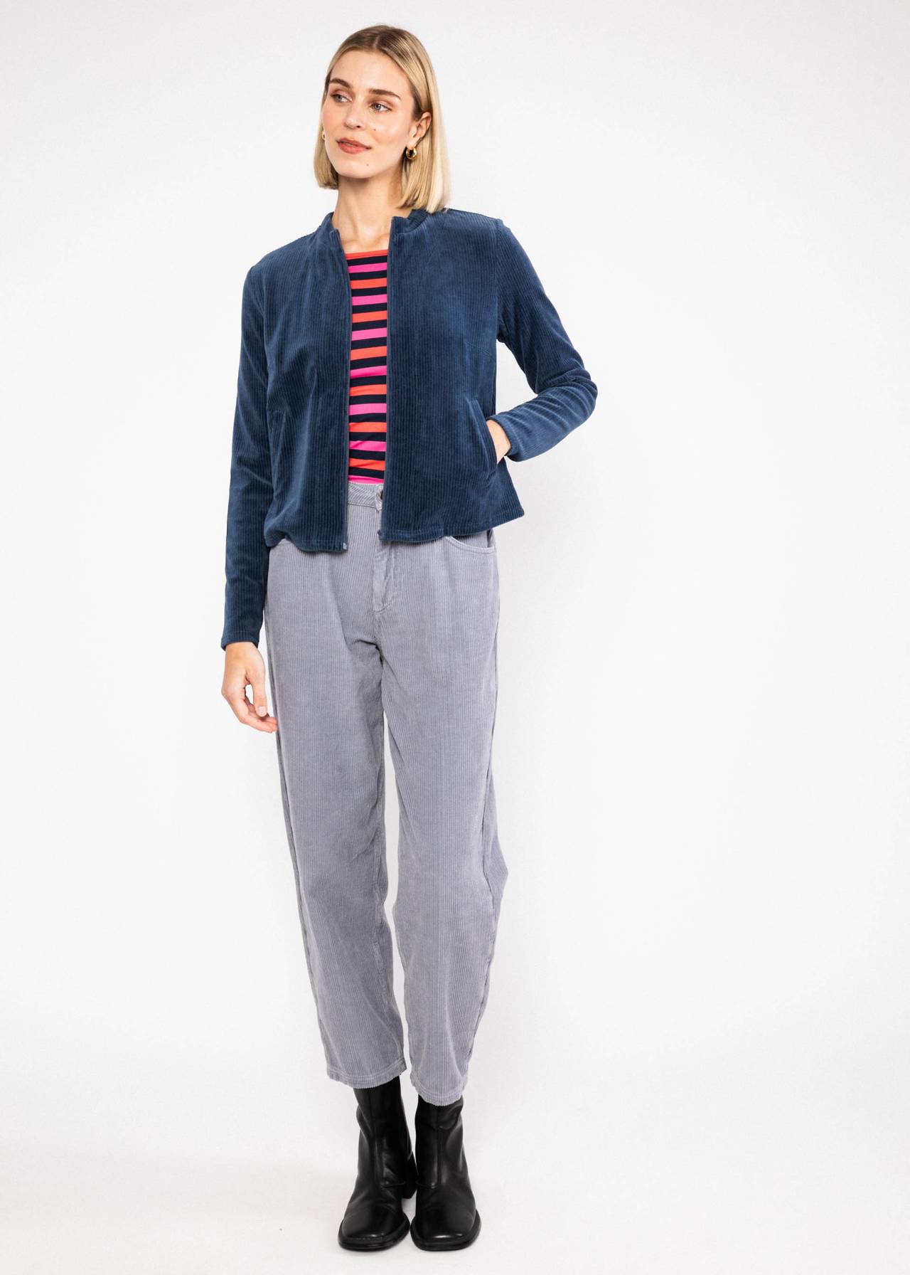 Blutsgeschwister Zip-Jacke Jolly Zip up, blue grape taste