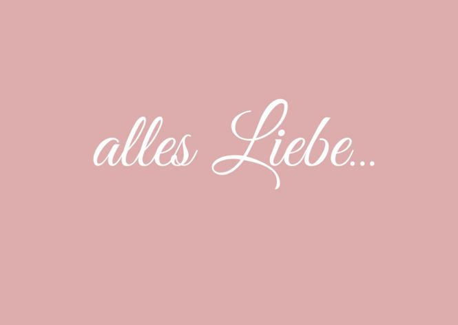 Wunderwort Postkarte "Alles Liebe…"