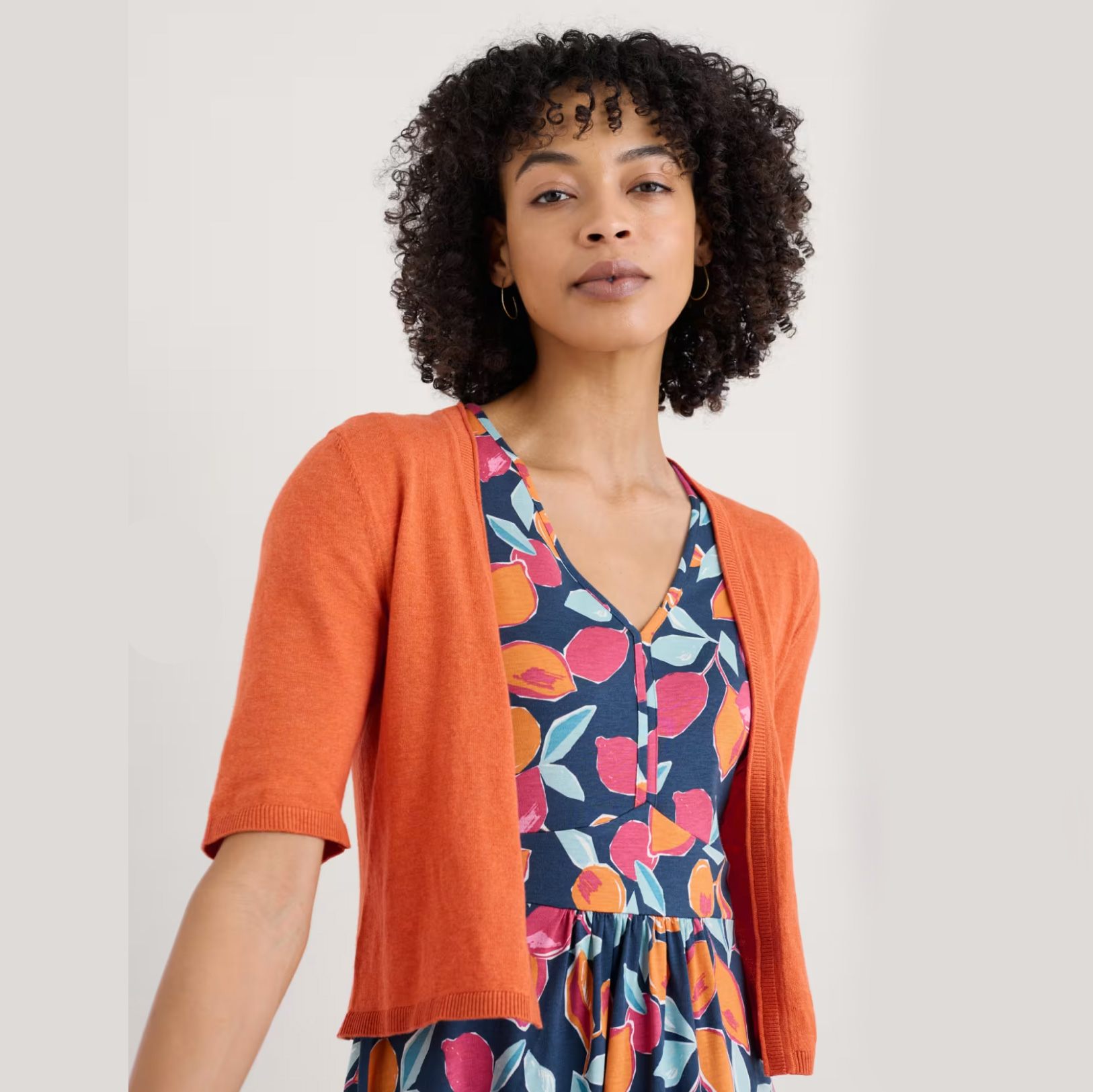 SEASALT CORNWALL Maria Organic Cotton Cardigan, Farbe: Marigold, Strickjacke