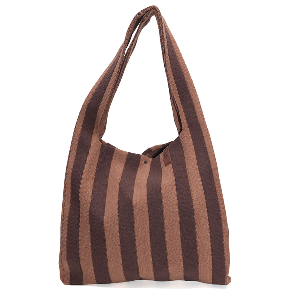 LOT83 Shopper Lois 133, Streifen Braun, ca.  45 x 35 cm , kuschelig