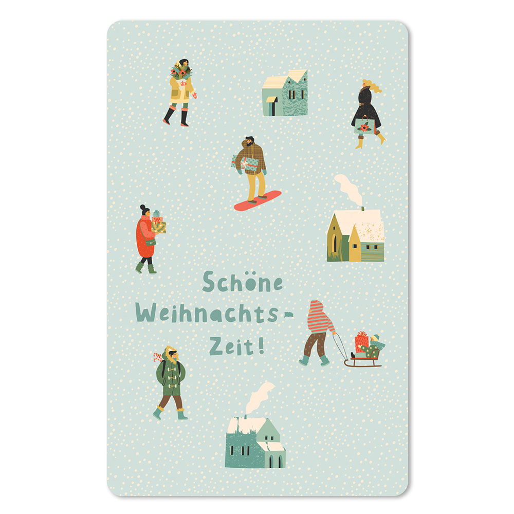 Lunacard Postkarte Weihnachten Schöne Weihnachtszeit