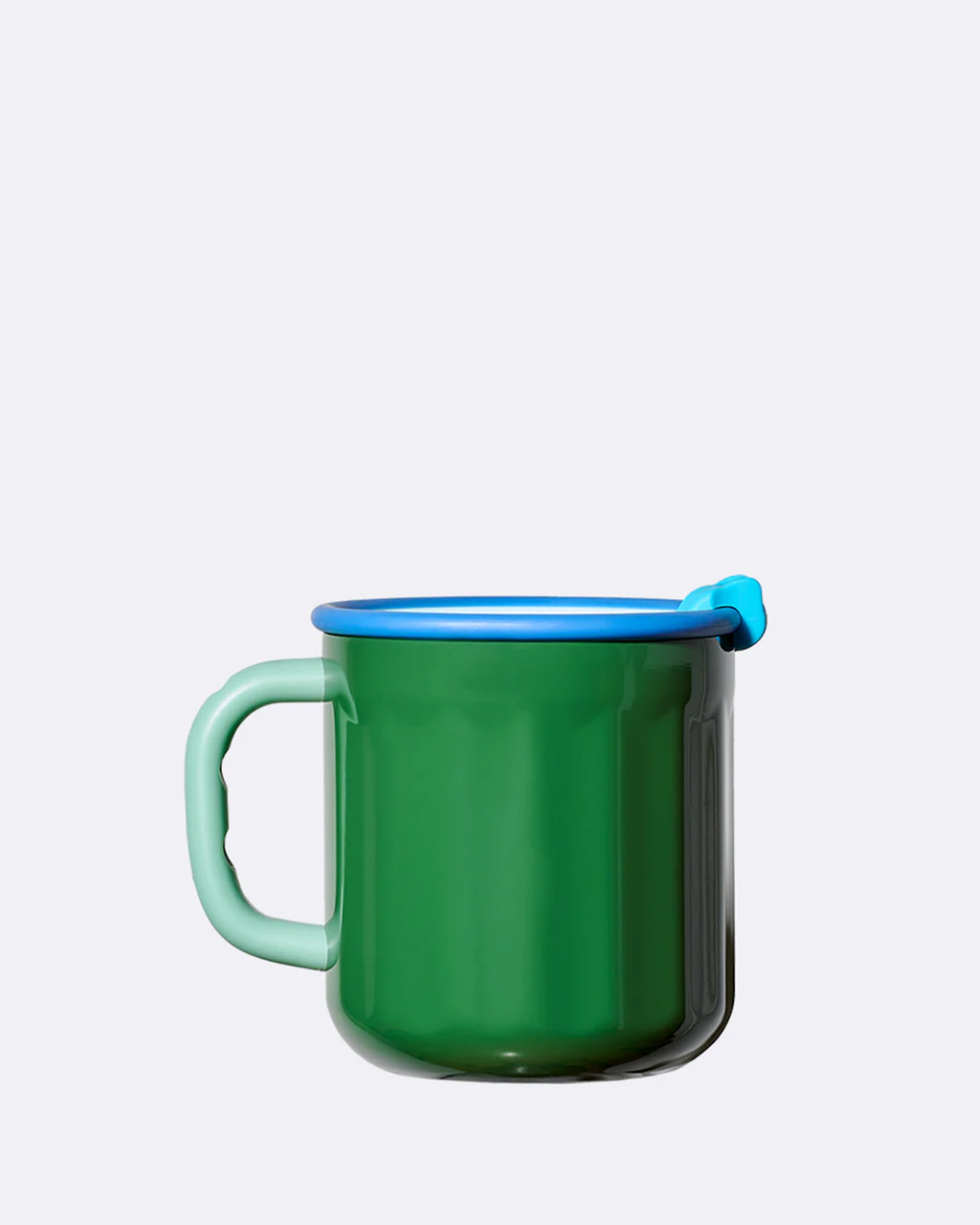 bioloco explorer cup - lake, Thermobecher aus Edelstahl, 450 ml , dunkelgrün