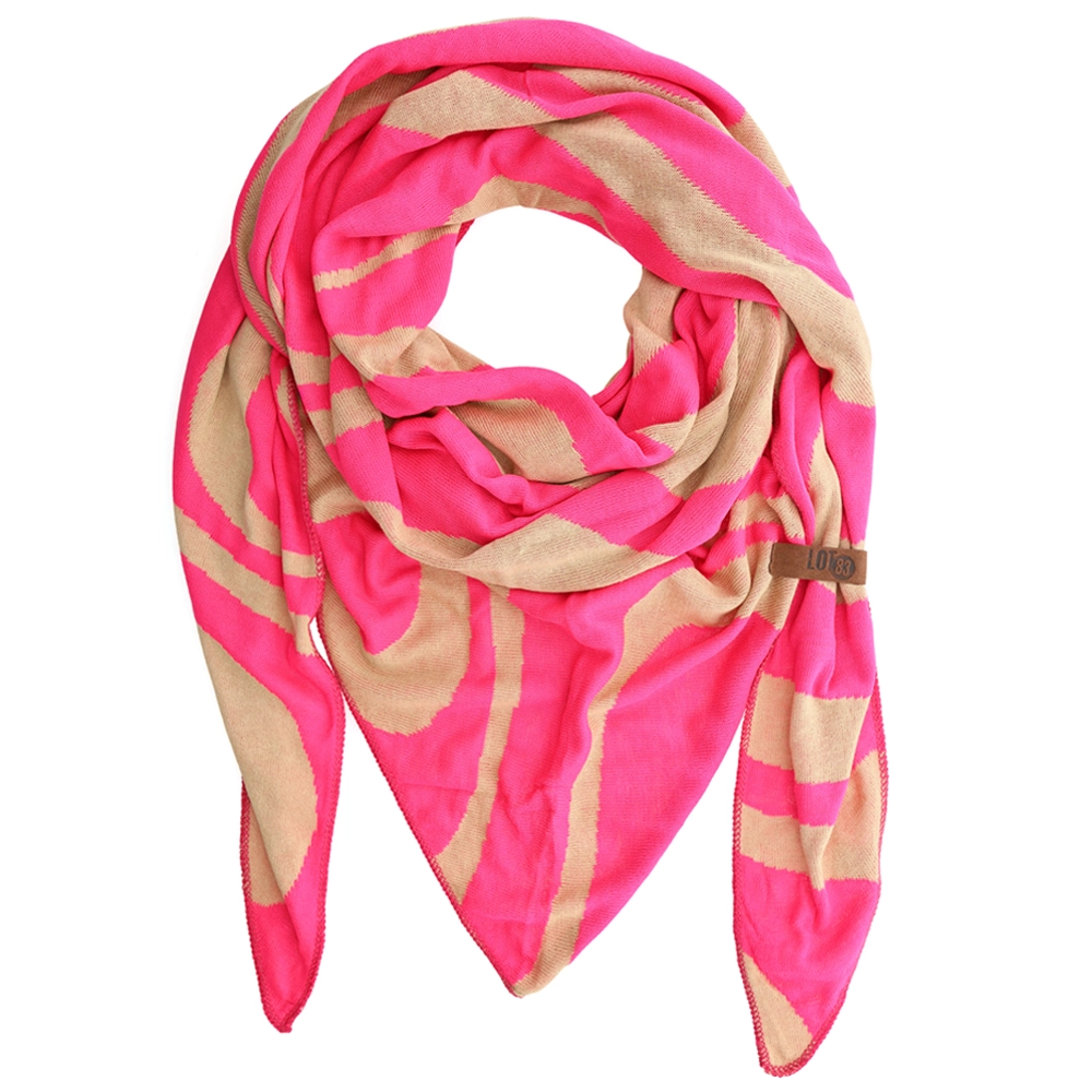 LOT83 Schal Ziggy 09, Pink-Beige