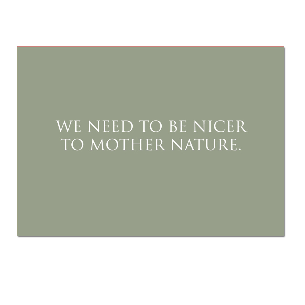 Wunderwort Postkarte "Mother Nature…" ... letzte Chance, wird nicht nachgedruckt!