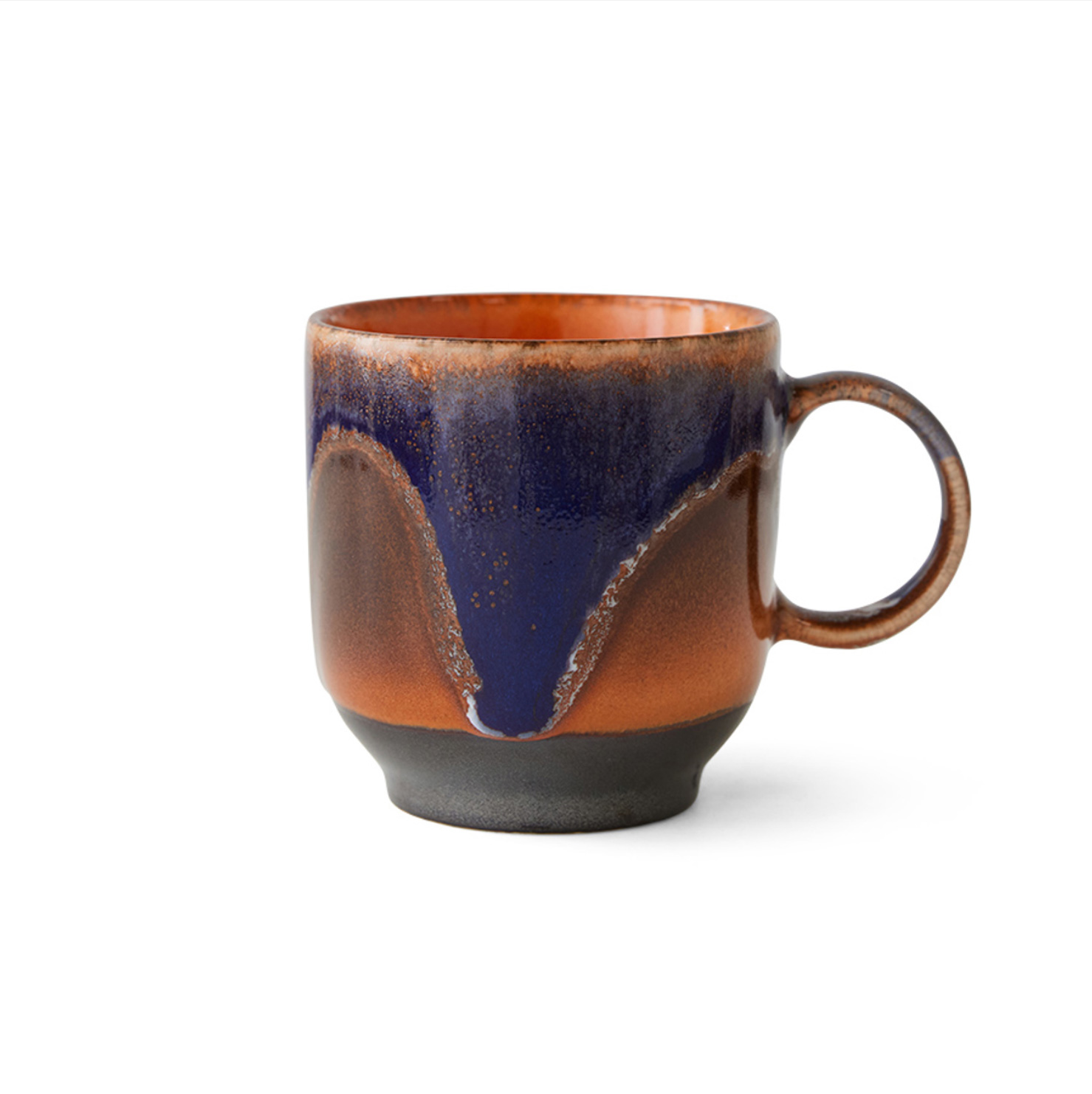HKliving 70's COFFEE MUG ARABICA, Nr. 3, Siebziger Jahre Geschirr, Keramik pro Stück   