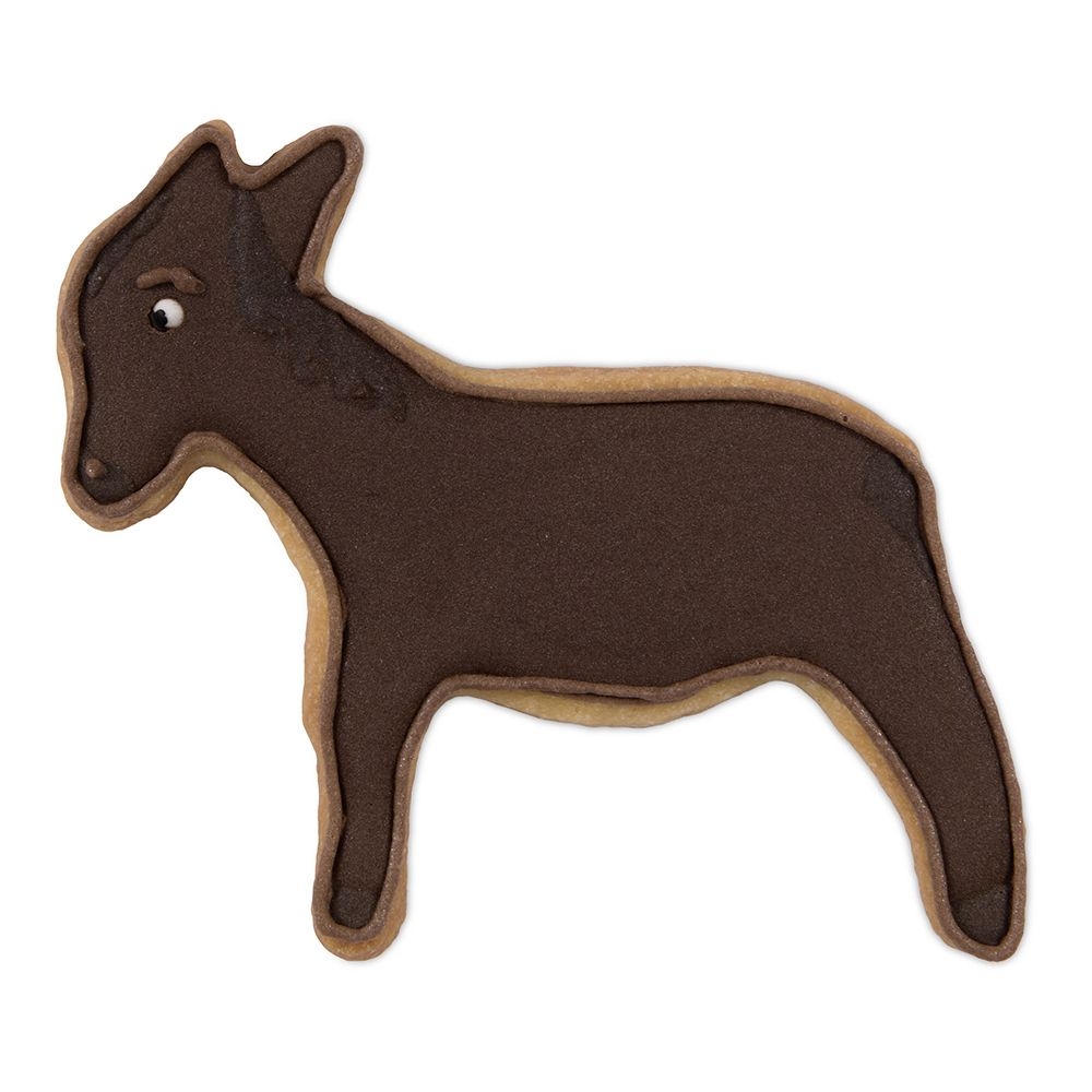 % Ausstecherle Esel Edelstahl 10 cm  von Städter, Prägeausstecher, Plätzchen Backen 
