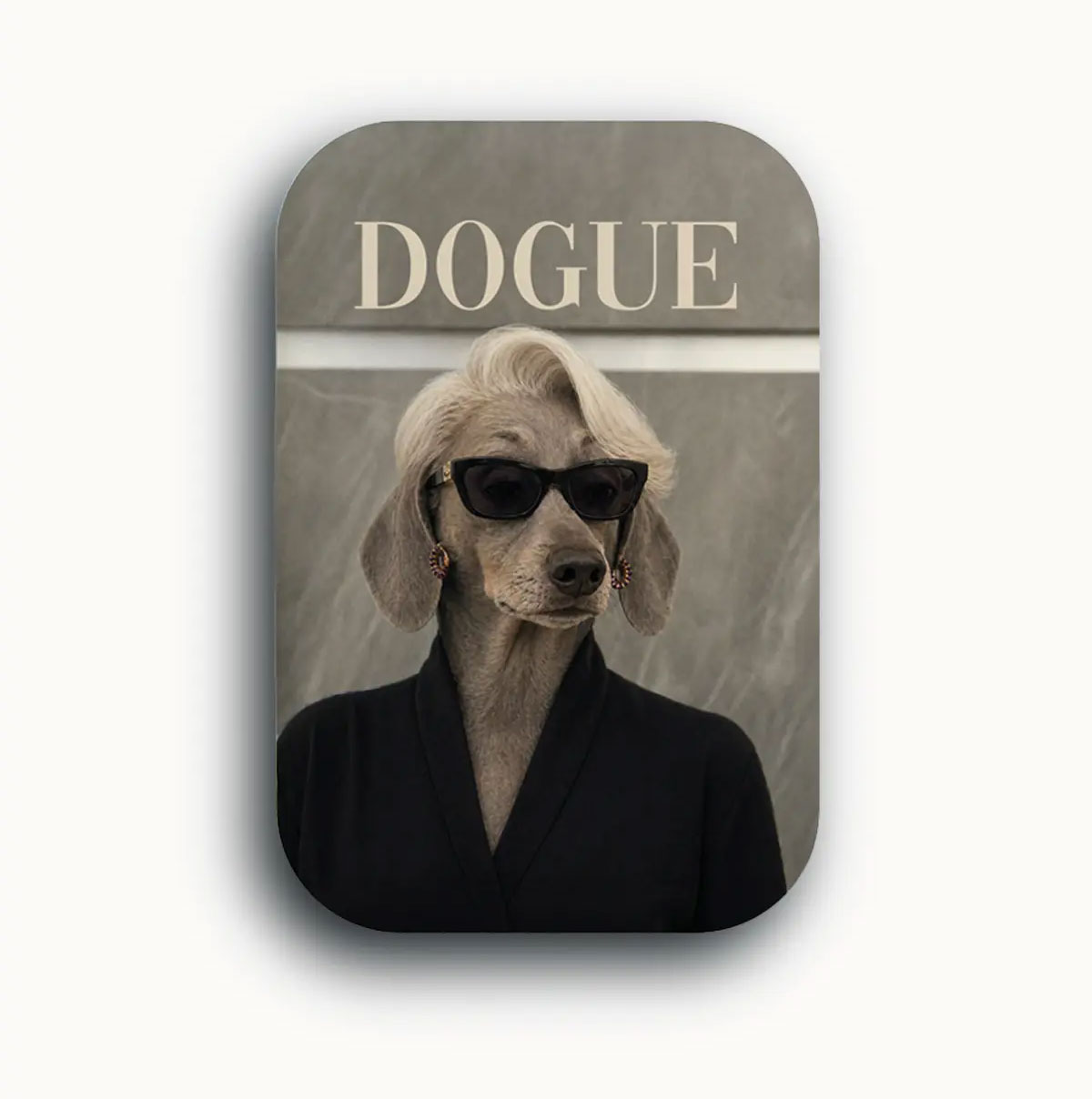 Luna Magnet DOGUE, ca. 4,5 x 6,8 cm