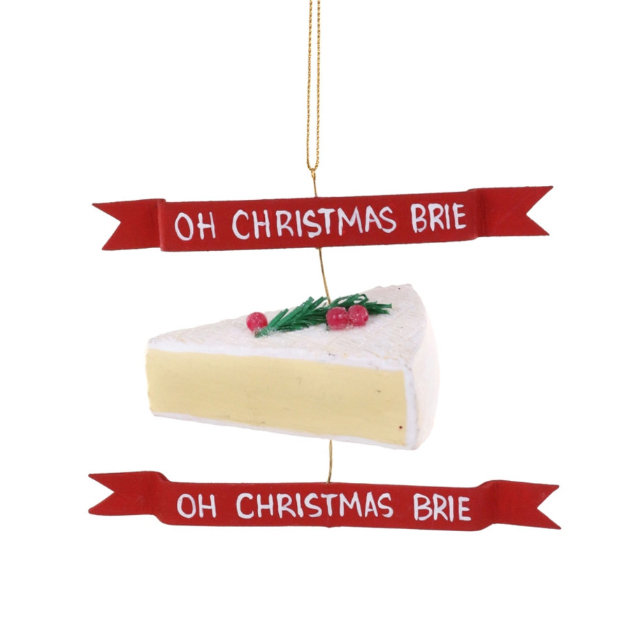 " OH CHRISTMAS BRIE" Käse, Weihnachtsanhänger aus USA