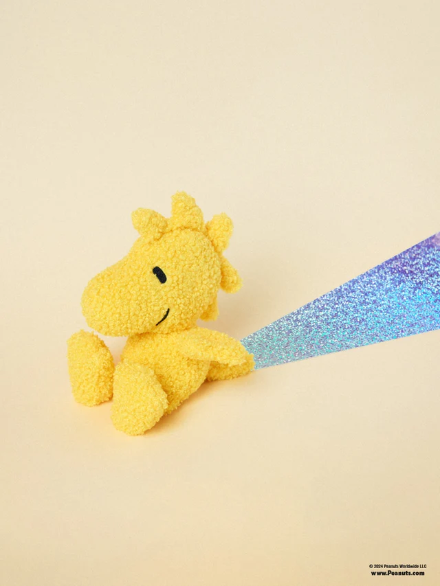 The Peanuts Woodstock ECO kleiner Teddy, Gelb, ca. 15 cm