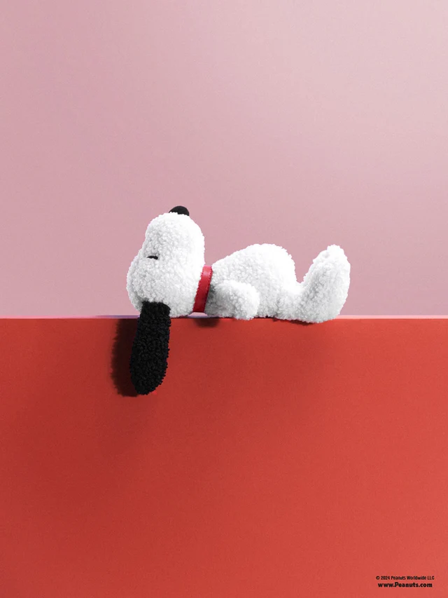 The Peanuts Snoopy ECO Tiny Teddy in Geschenkbox, Creme, ca. 17 cm