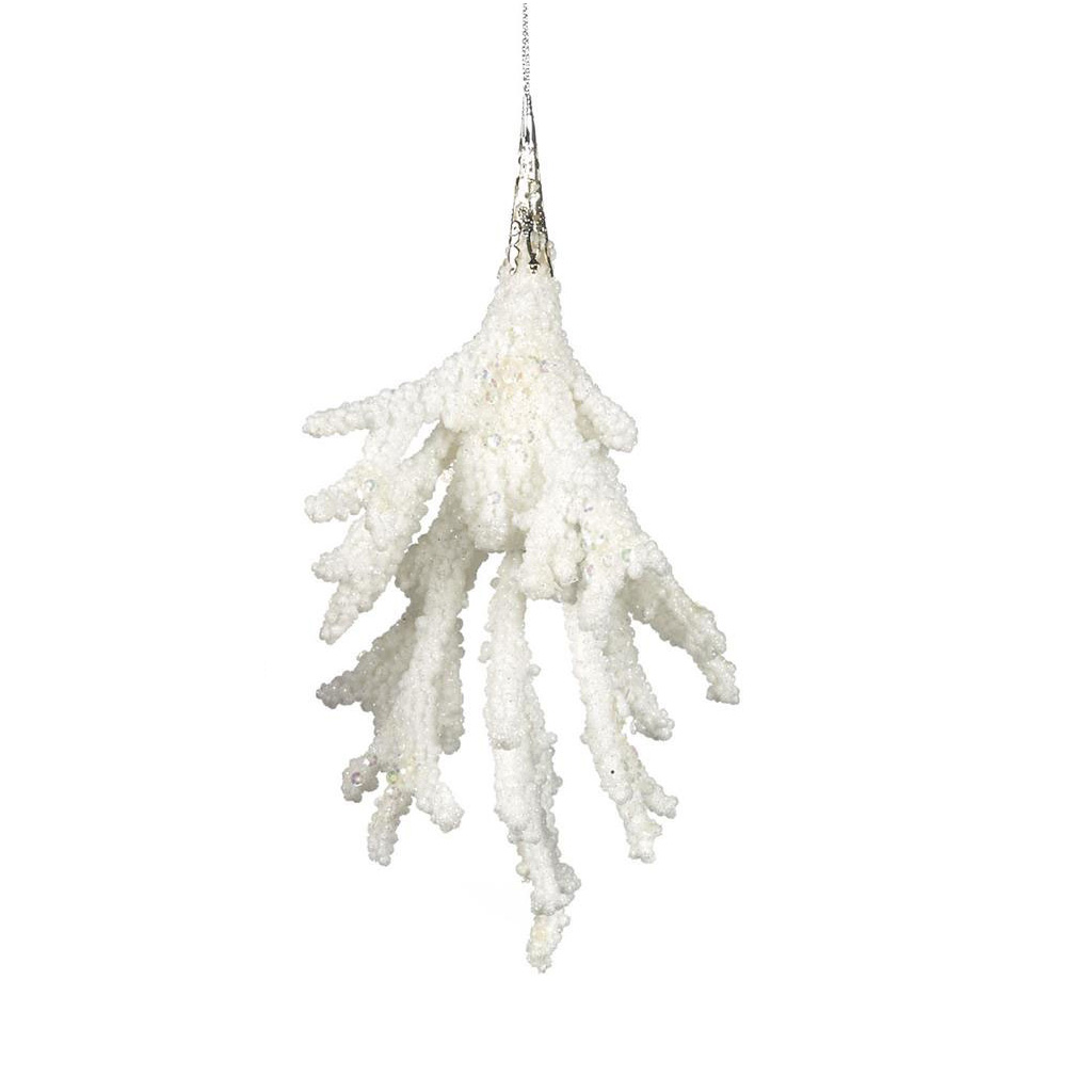 Weihnachtsschmuck ARCTIC Koralle weiß, ca.17,5 cm von Catherine Collection / Goodwill