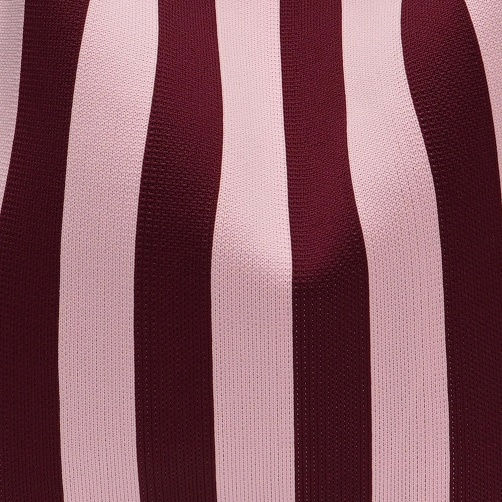 LOT83 Shopper Lois 83, Streifen Aubergine-Rosa, ca.  45 x 35 cm 