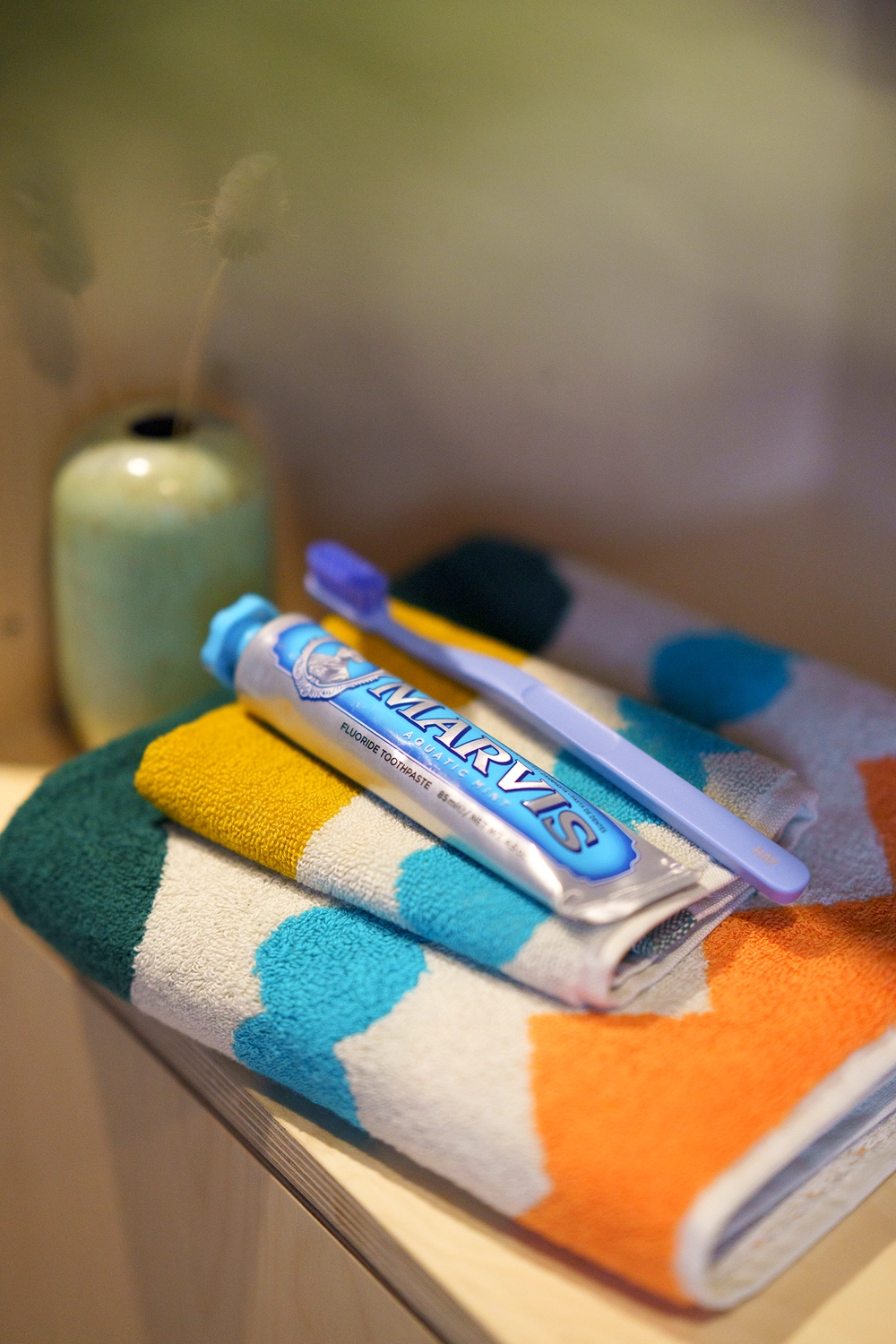 Donna Wilson kleines Handtuch/ Waschlappen MIXED FIZZ, Frottee, ca. 30 cm x 30 cm 