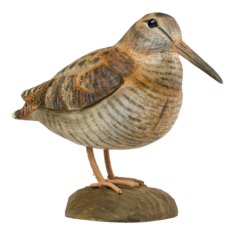 Vogel Waldschnepfe Lindenholz handgeschnitzt DecoBird