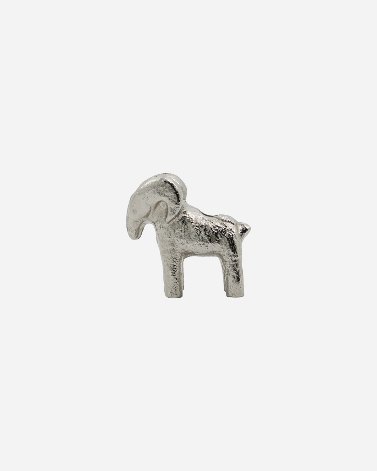% Kerzenständer Widder, Antik-Silber von house doctor, ca. 7 x 3 cm, pro Stück