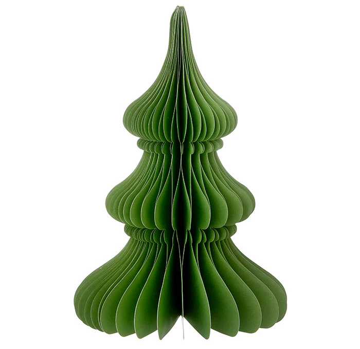 Bungalow Honeycomb Tannenbaum Noble, ca. 30cm Forest von Bungalow, Papier, Honeycomb Tree Noble H30cm Forest
