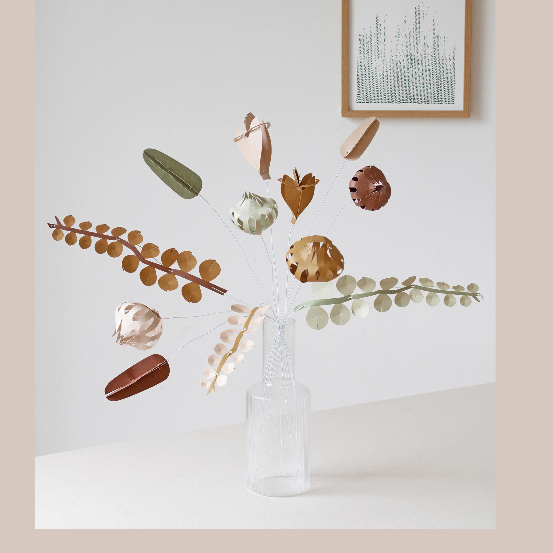 Jurianne Matter FIELD flowers – large , Bastelset , Papierblumen