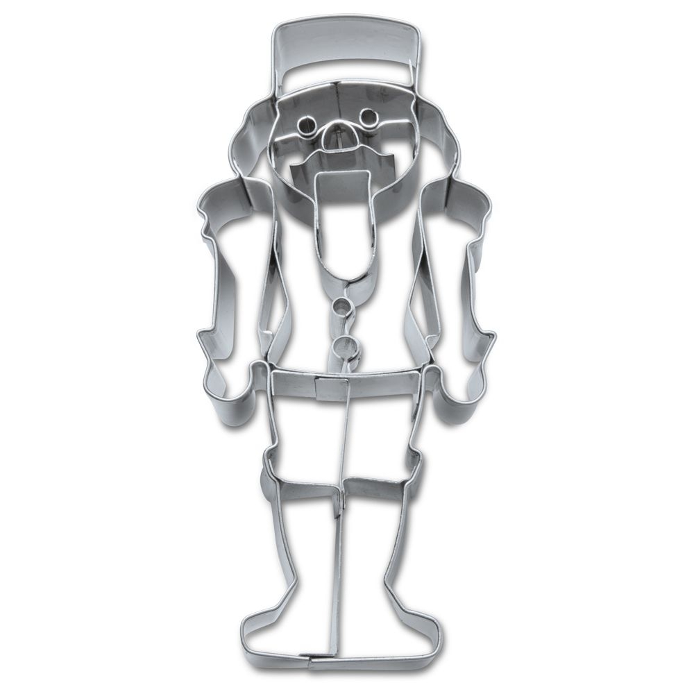 % Ausstecherle Nussknacker Edelstahl 10 cm von Städter, Prägeausstecher, Plätzchen Backen, Nußknacker