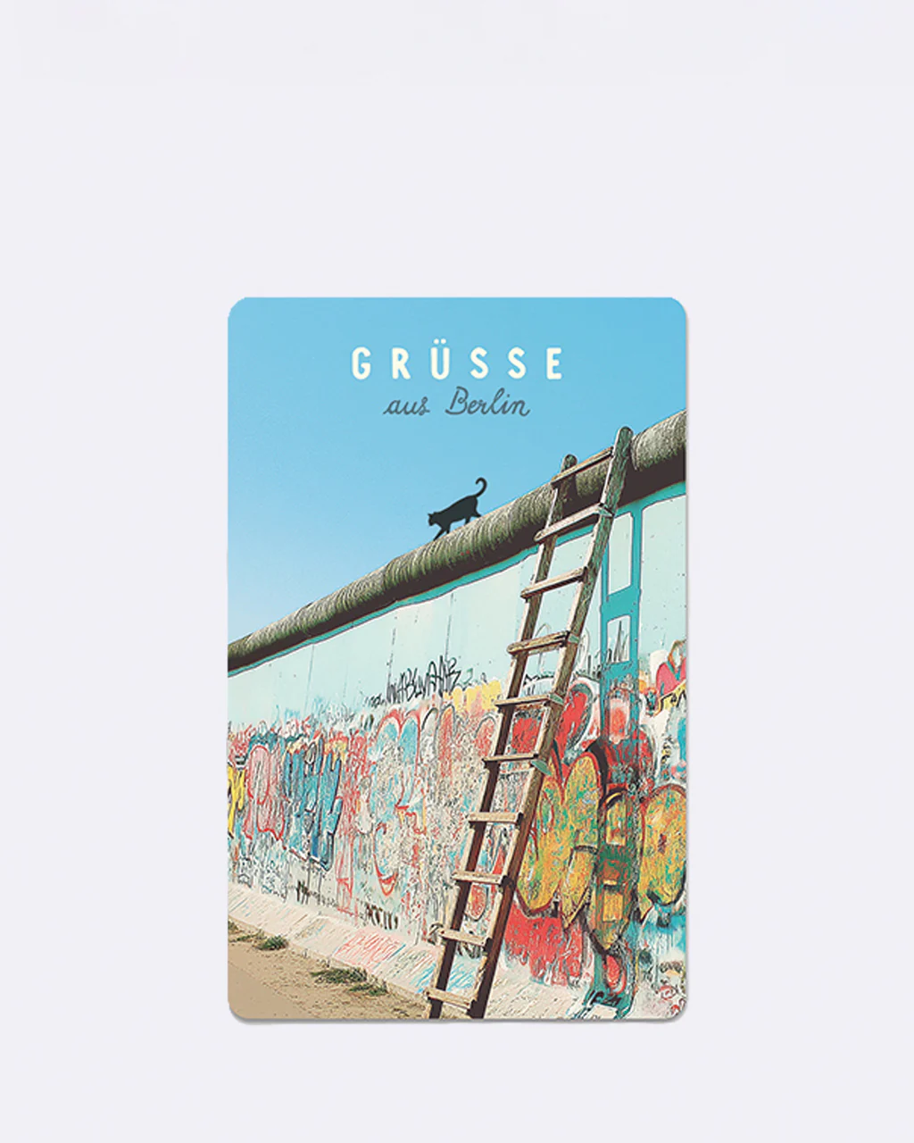 Lunacard Postkarte Berlin  Mauer