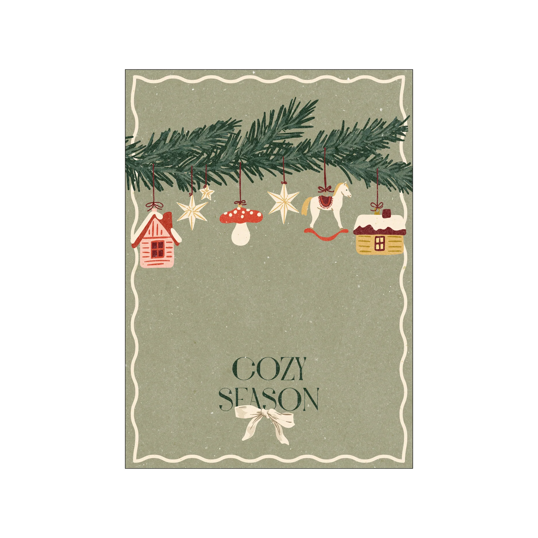 Kunstdruck A4 "Toys on the Christmas tree"