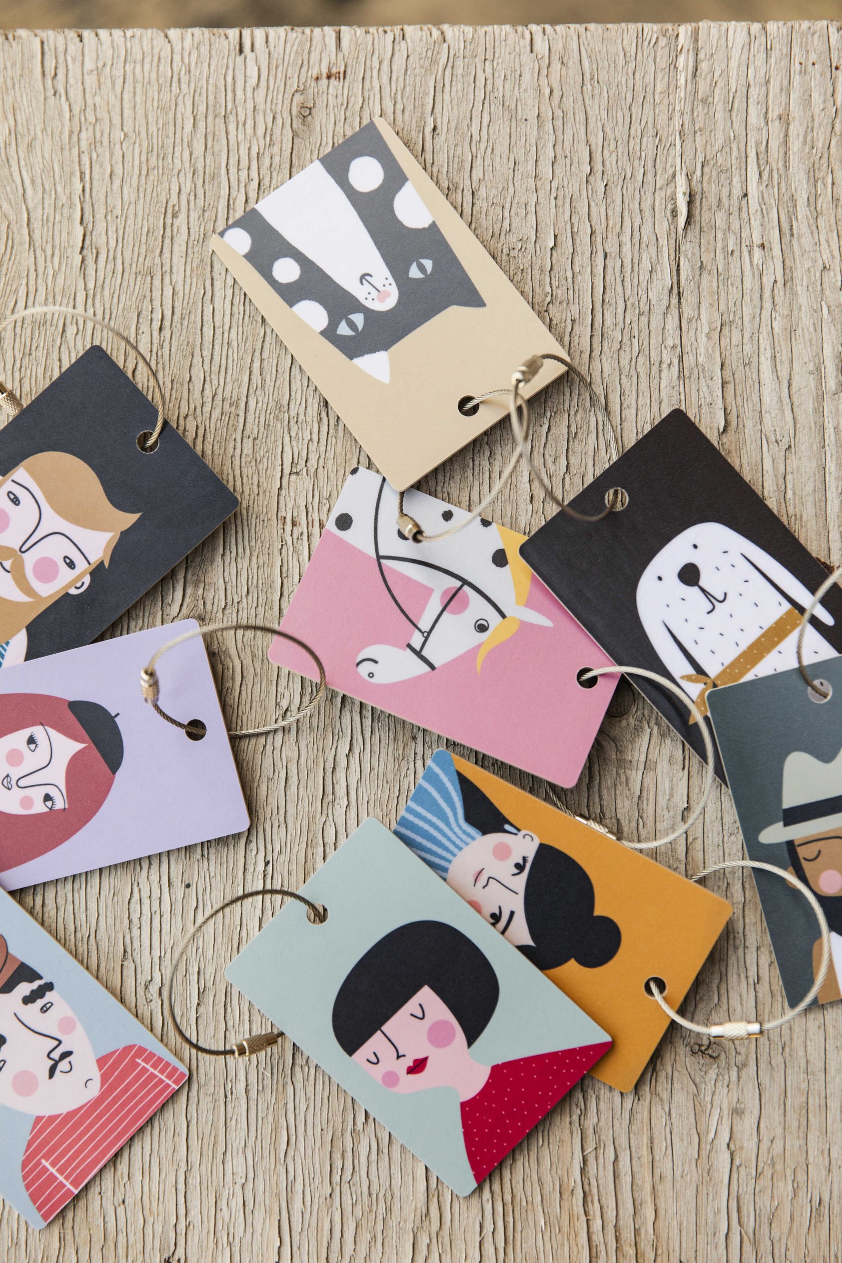 Spira of Sweden Gepäckanhänger  FRANK, ca. 6x9 cm, Bag Tag