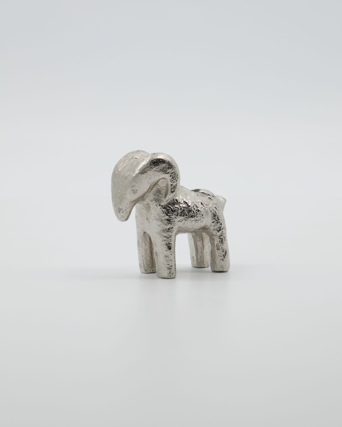 % Kerzenständer Widder, Antik-Silber von house doctor, ca. 7 x 3 cm, pro Stück